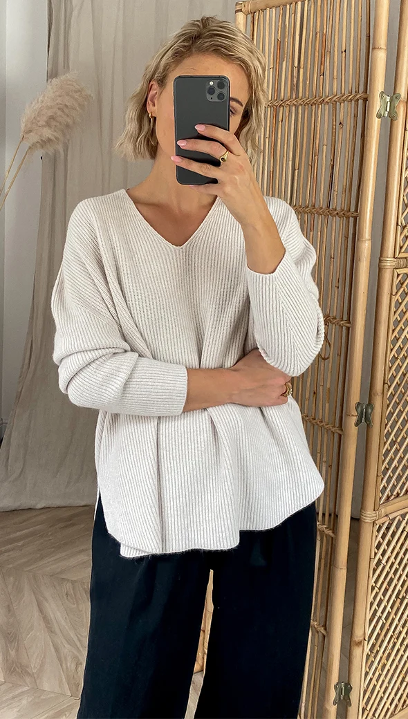 8.00Pm Sweater - Ivory - Image 3