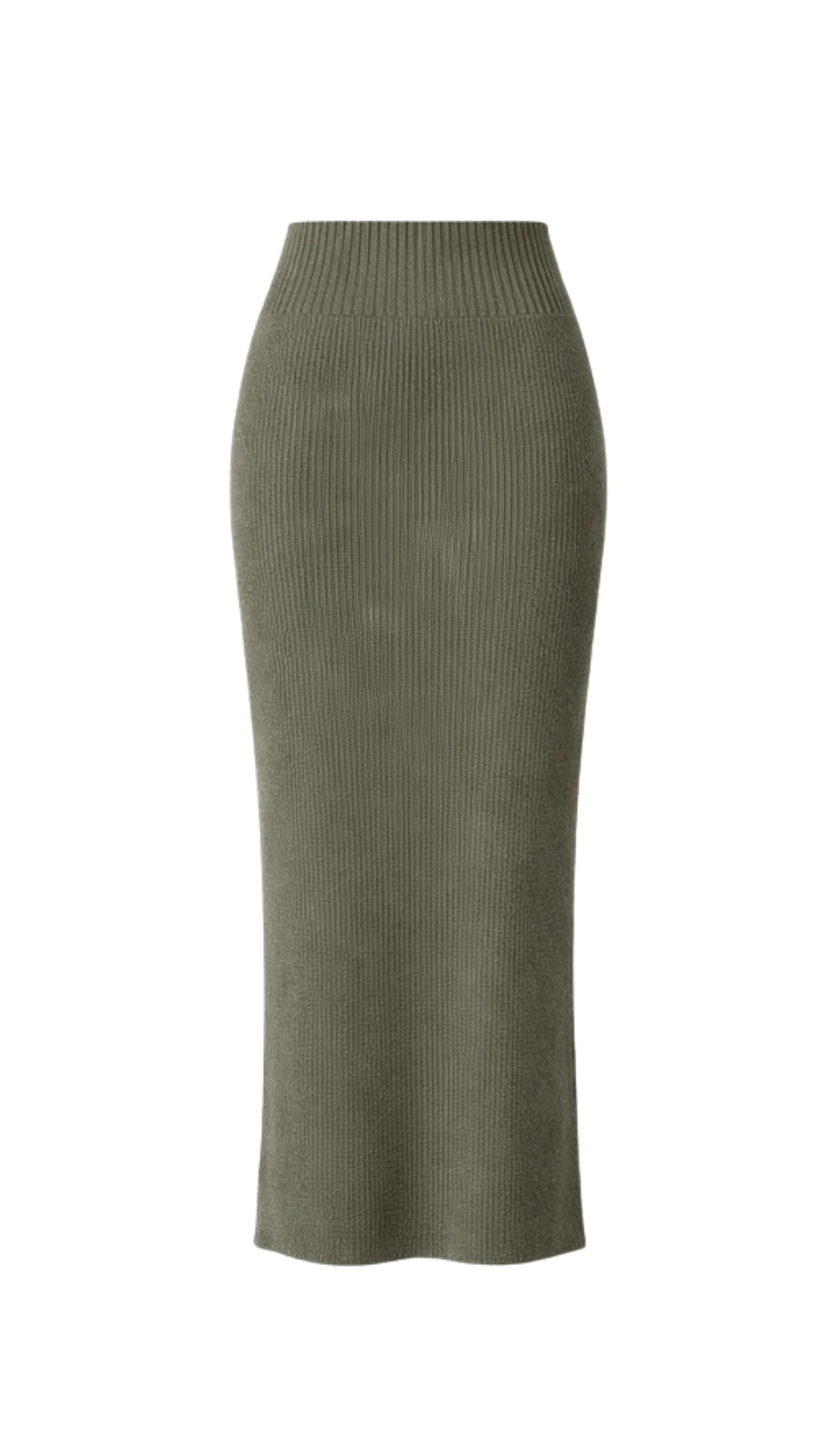 Alma Pencil Skirt - Khaki - Image 5