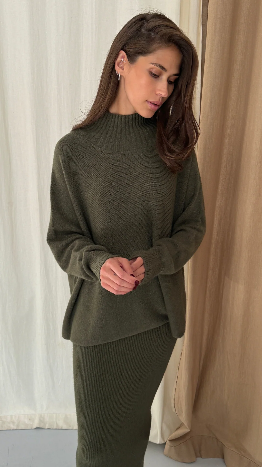 Alma Sweater - Khaki - Image 4