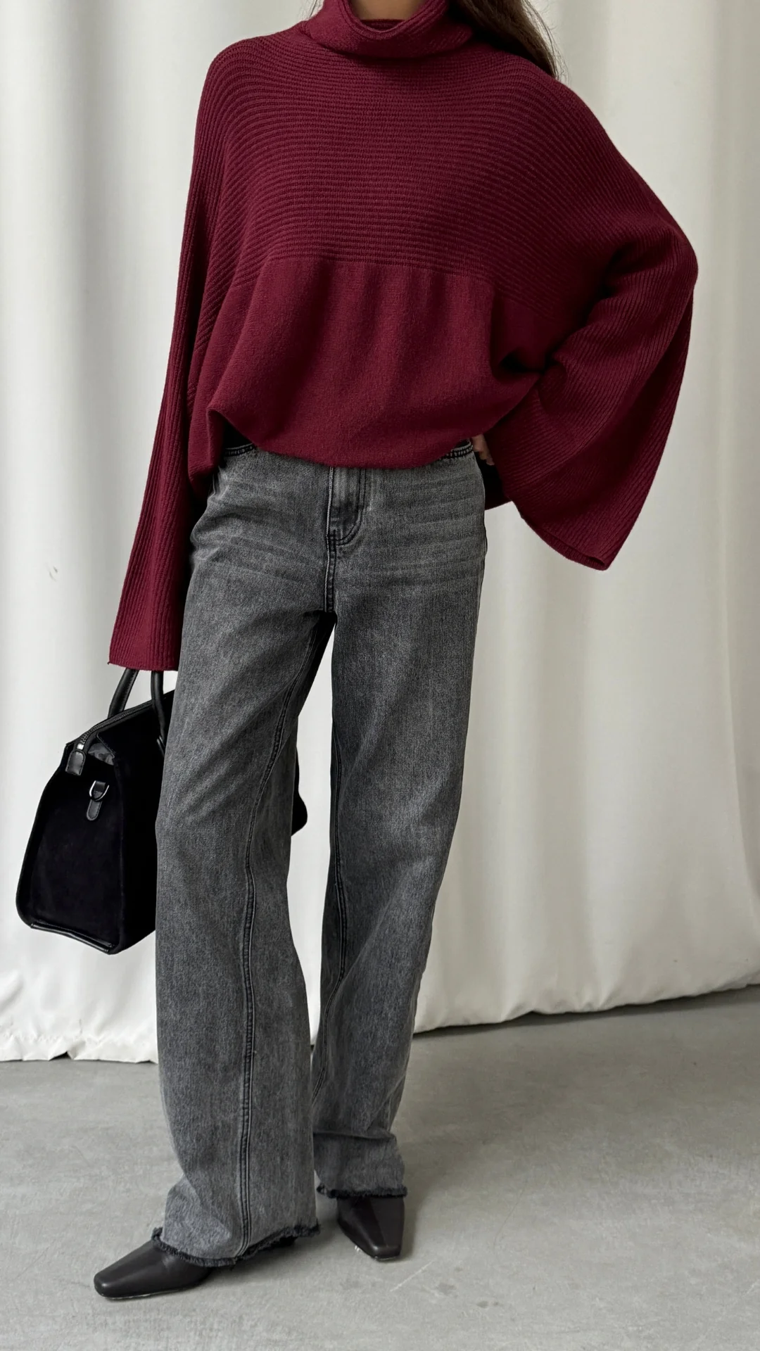 Amelie Sweater - Dark Cherry - Image 10