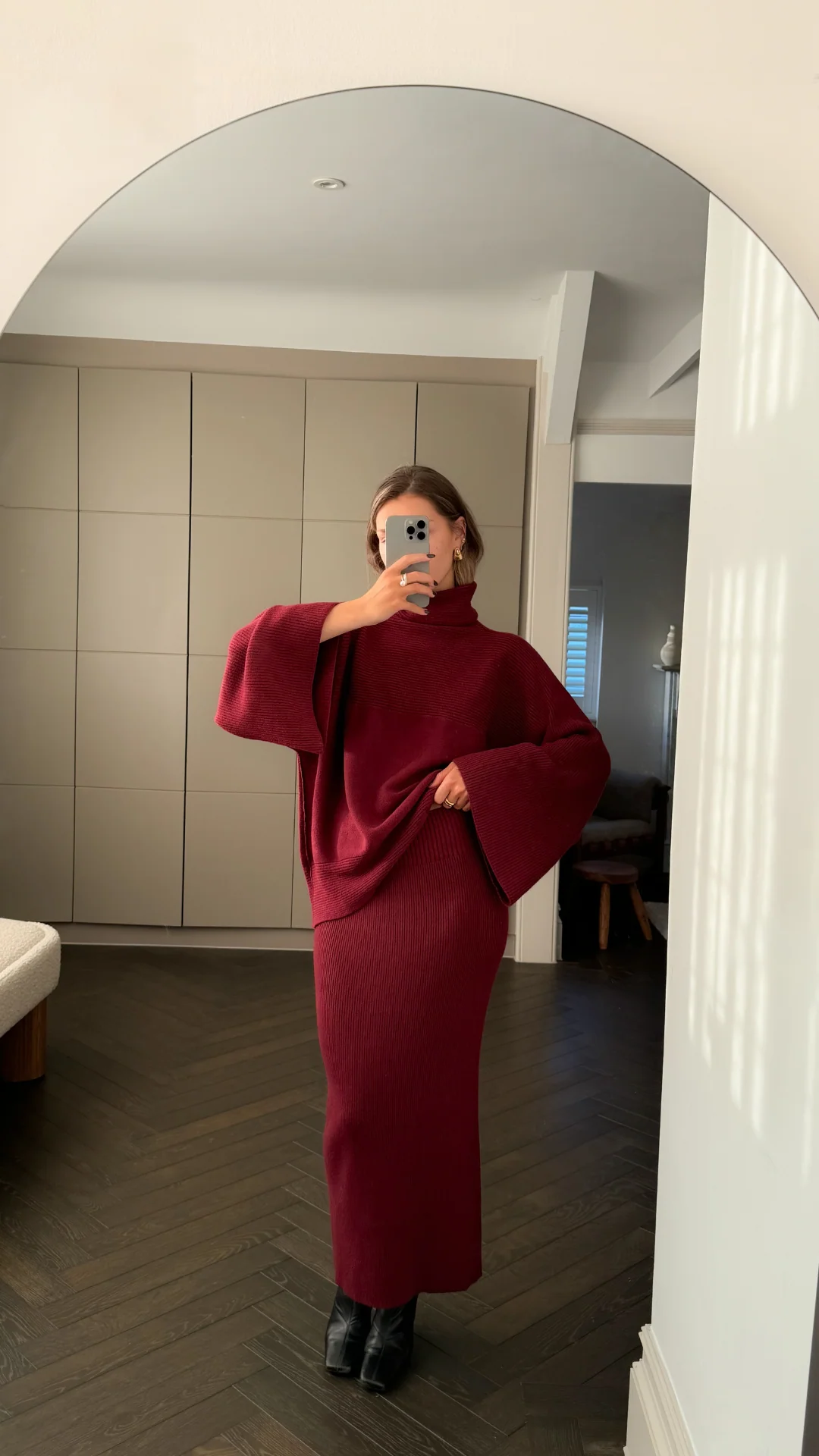 Amelie Sweater - Dark Cherry - Image 11