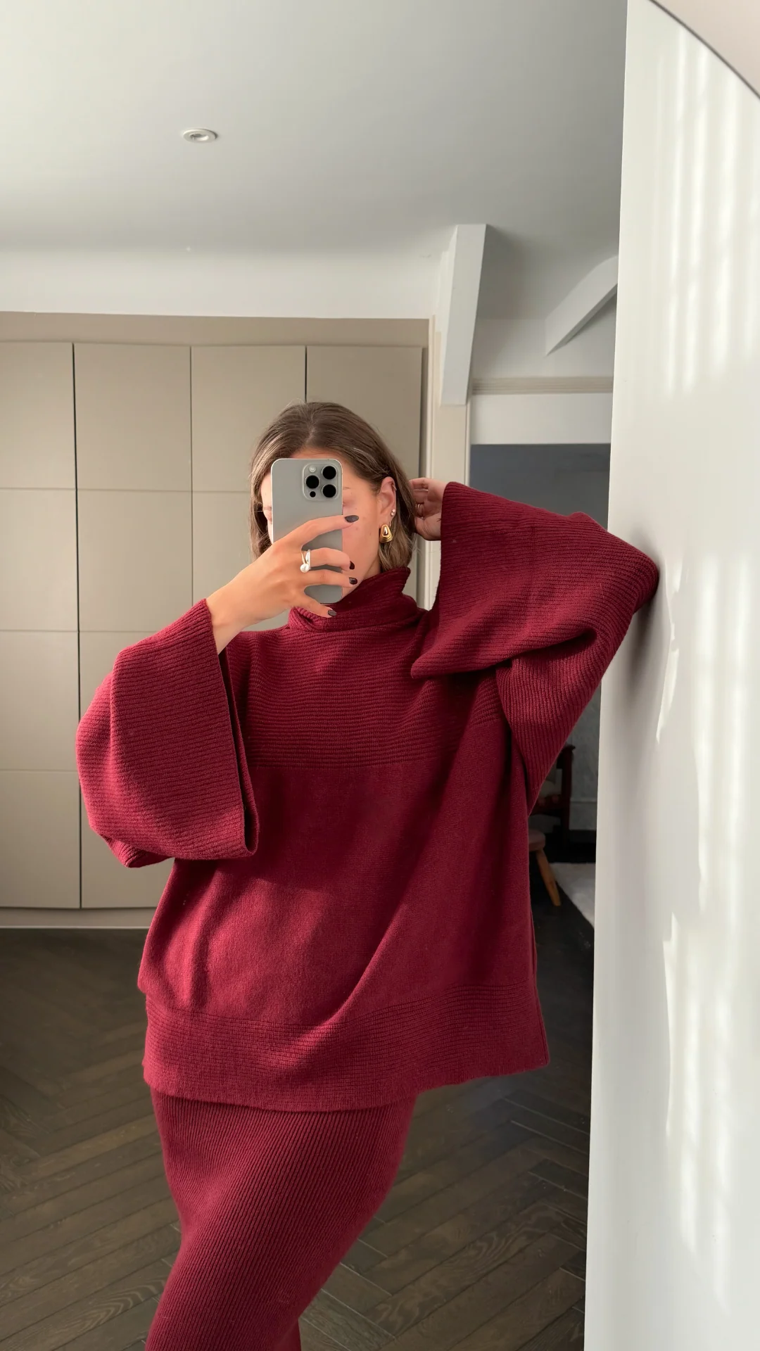 Amelie Sweater - Dark Cherry - Image 12