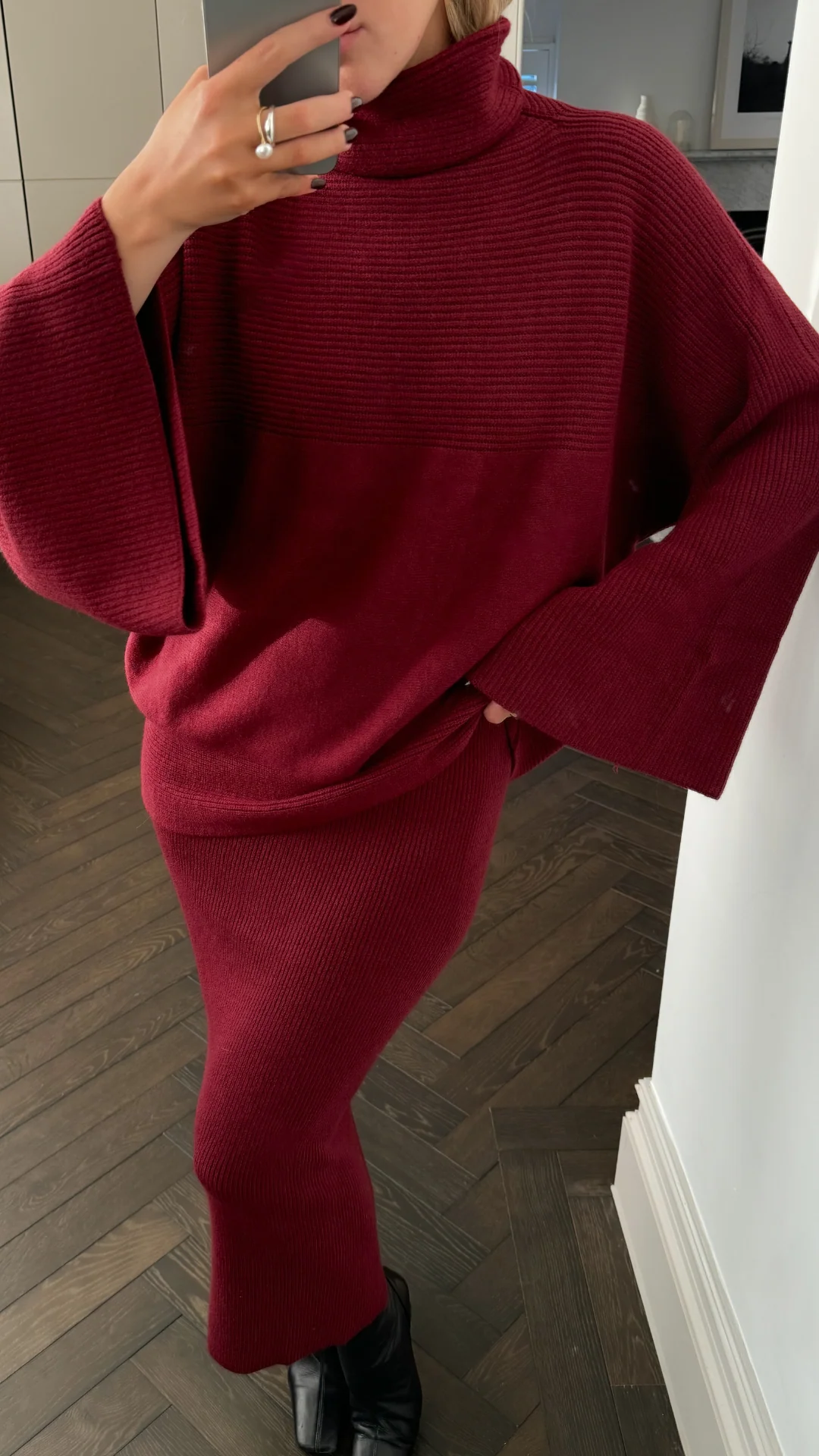 Amelie Sweater - Dark Cherry - Image 13