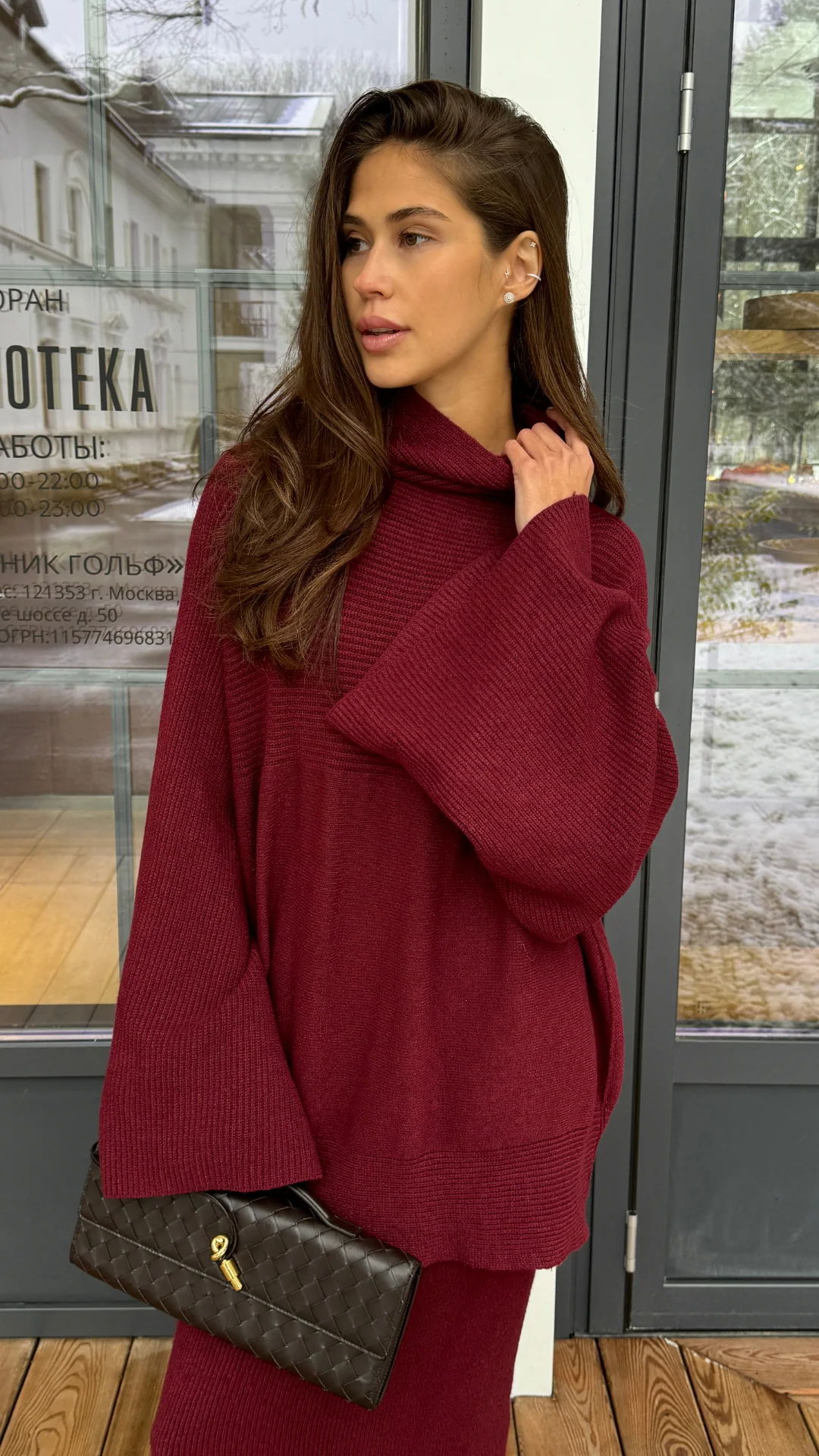 Amelie Sweater - Dark Cherry - Image 16