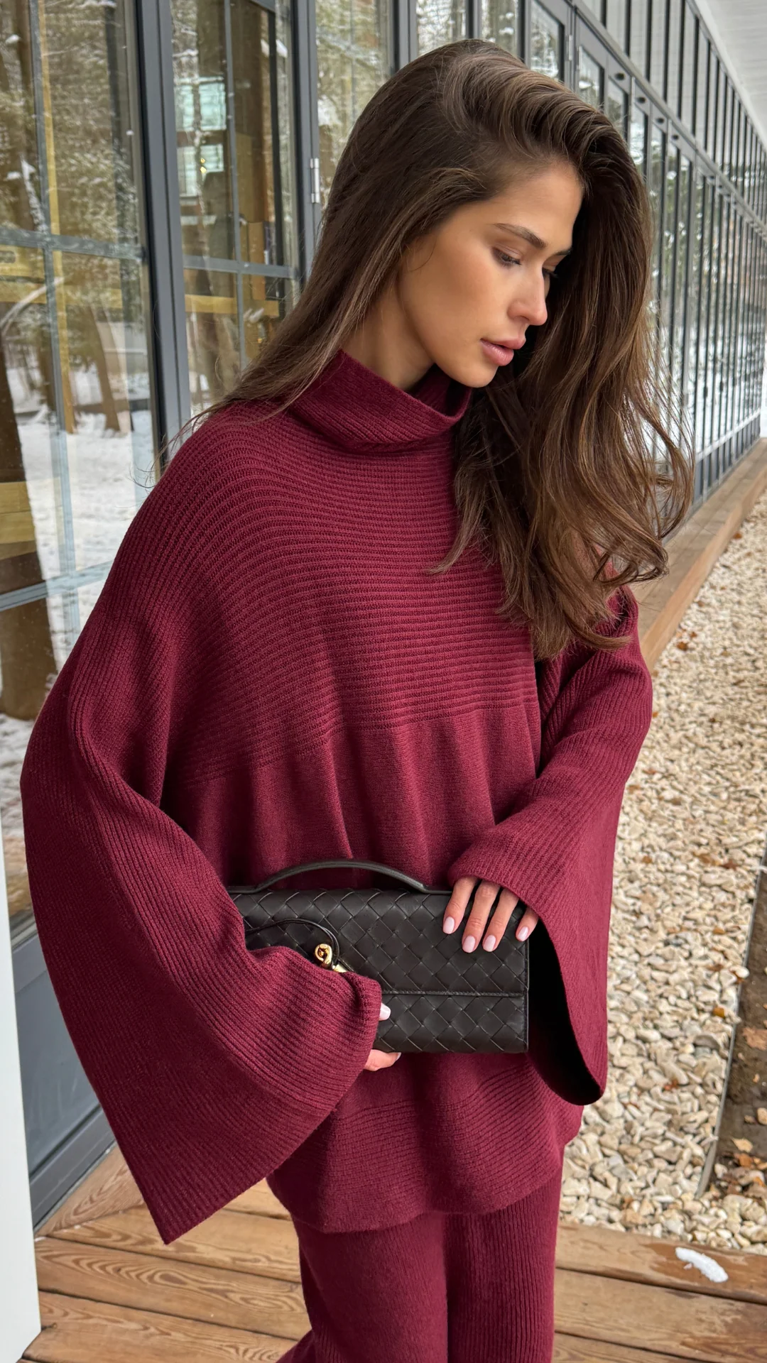Amelie Sweater - Dark Cherry - Image 17