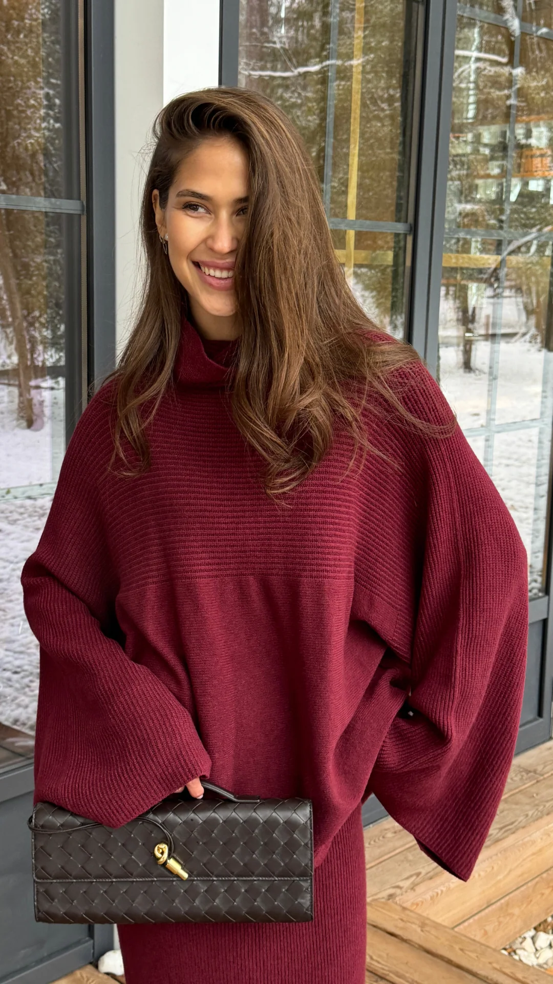Amelie Sweater - Dark Cherry - Image 18
