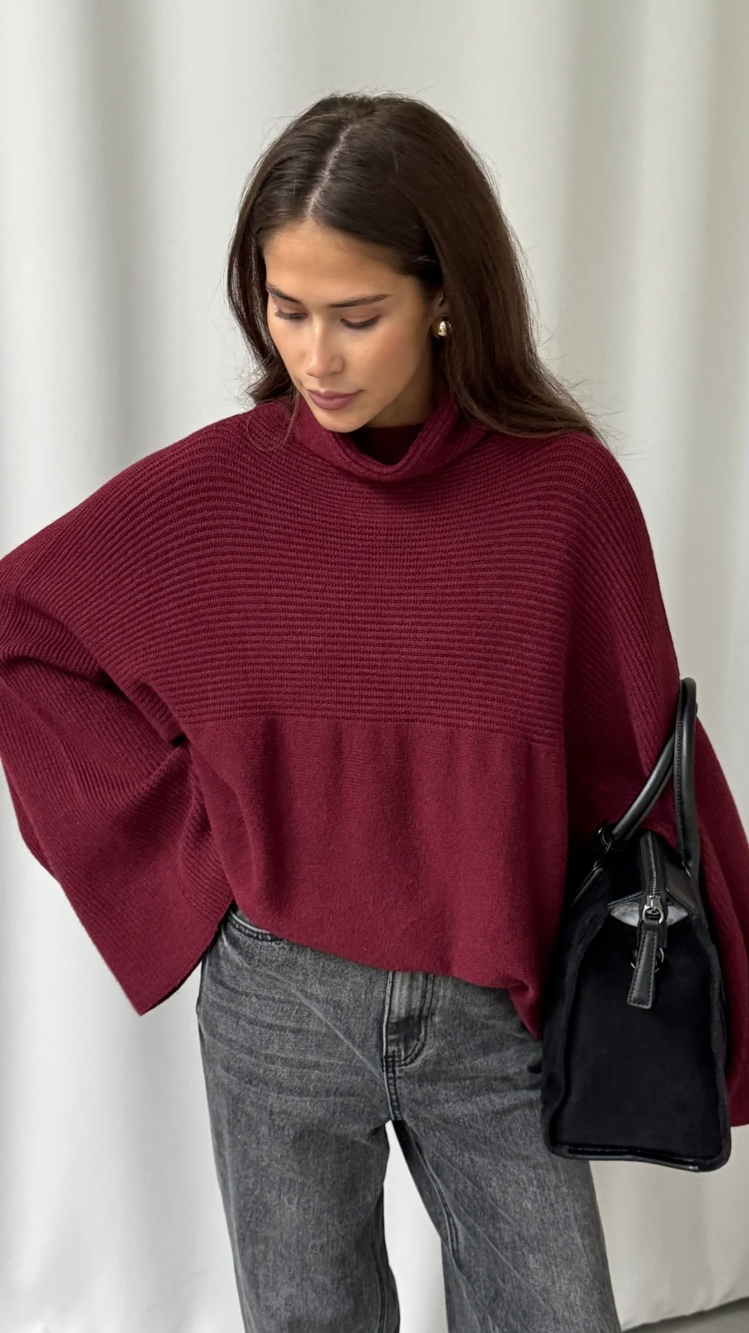 Amelie Sweater - Dark Cherry - Image 4