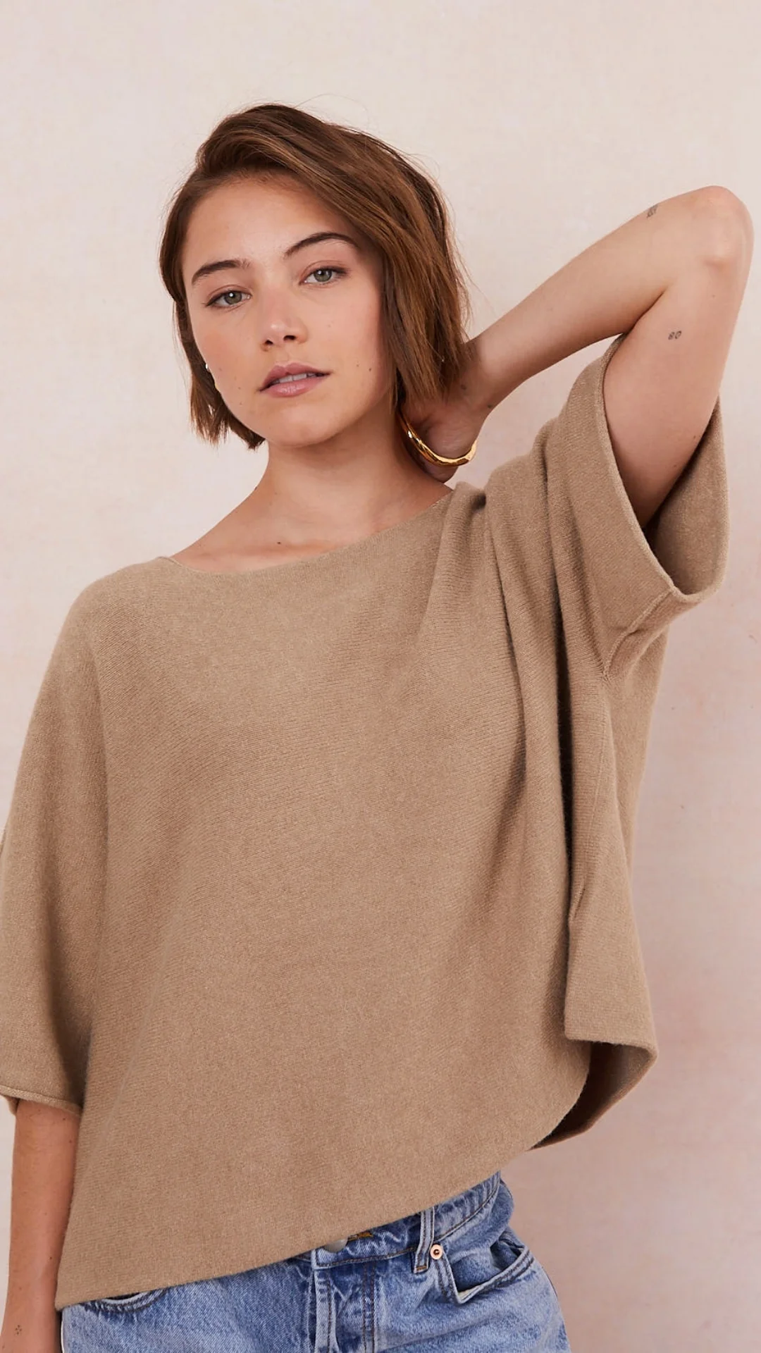 Ana Knitted Top - Sand - Image 4