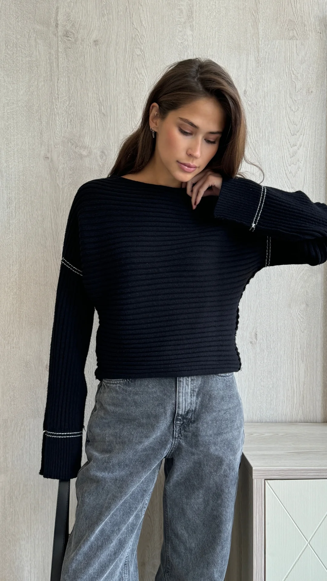 Anna Sweater - Black - Image 8