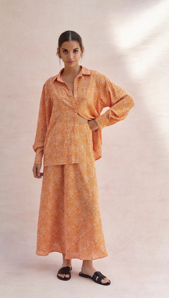 Ayla Shirt - Auburn Print - Image 2