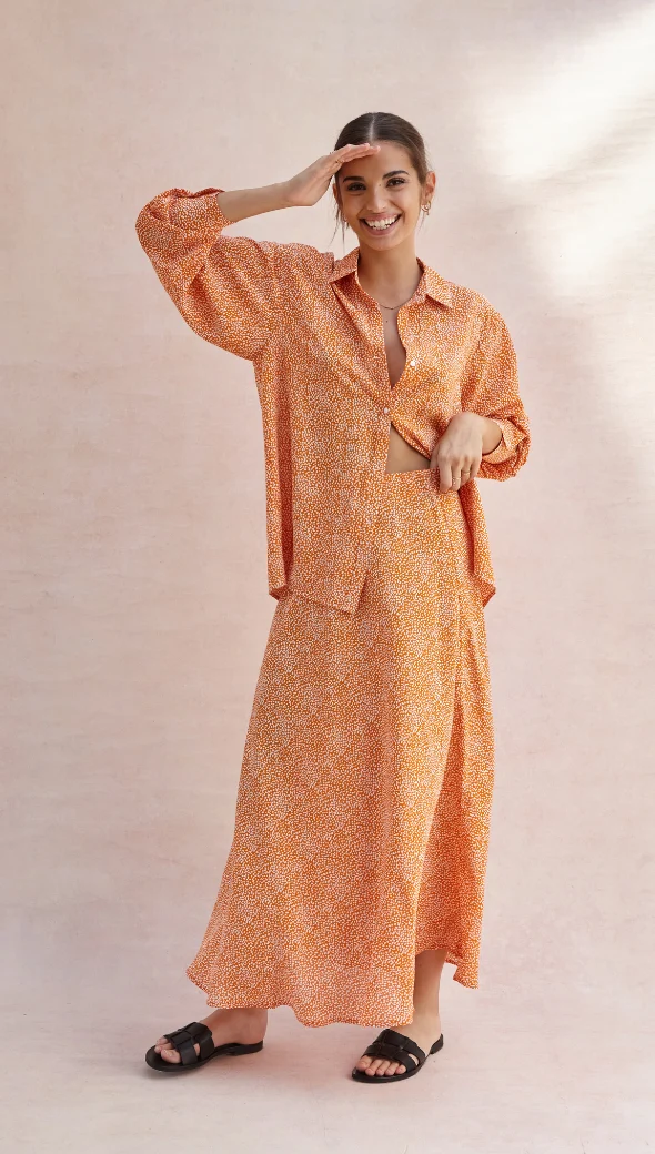 Ayla Shirt - Auburn Print - Image 7