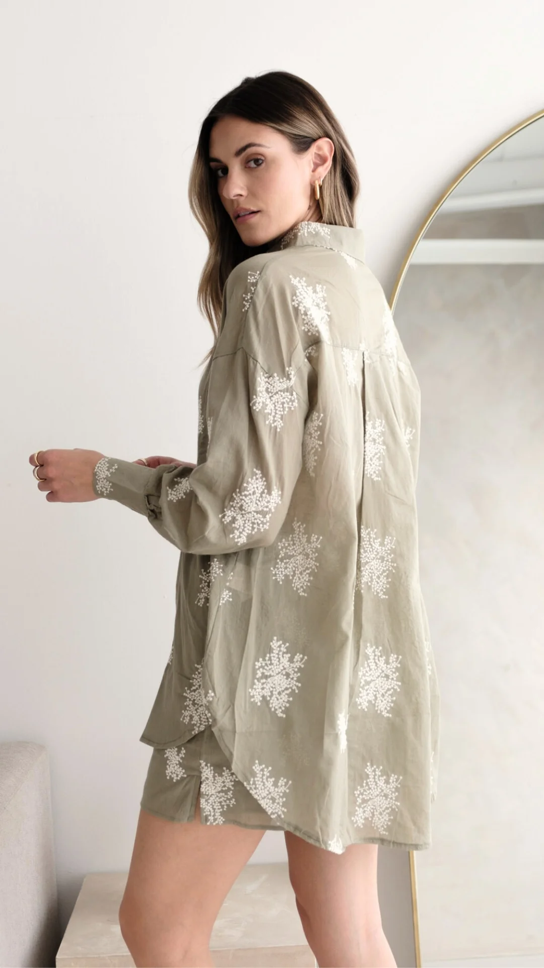 Celina Shirt - Olive - Image 5