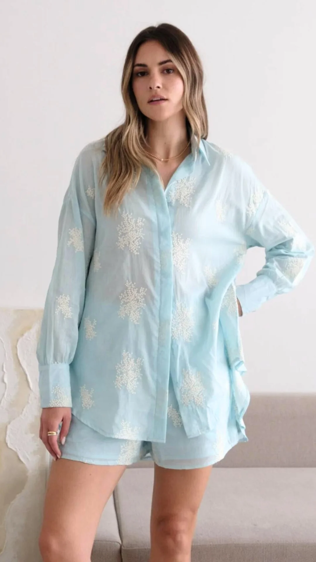 Celina Shirt - Blue - Image 2