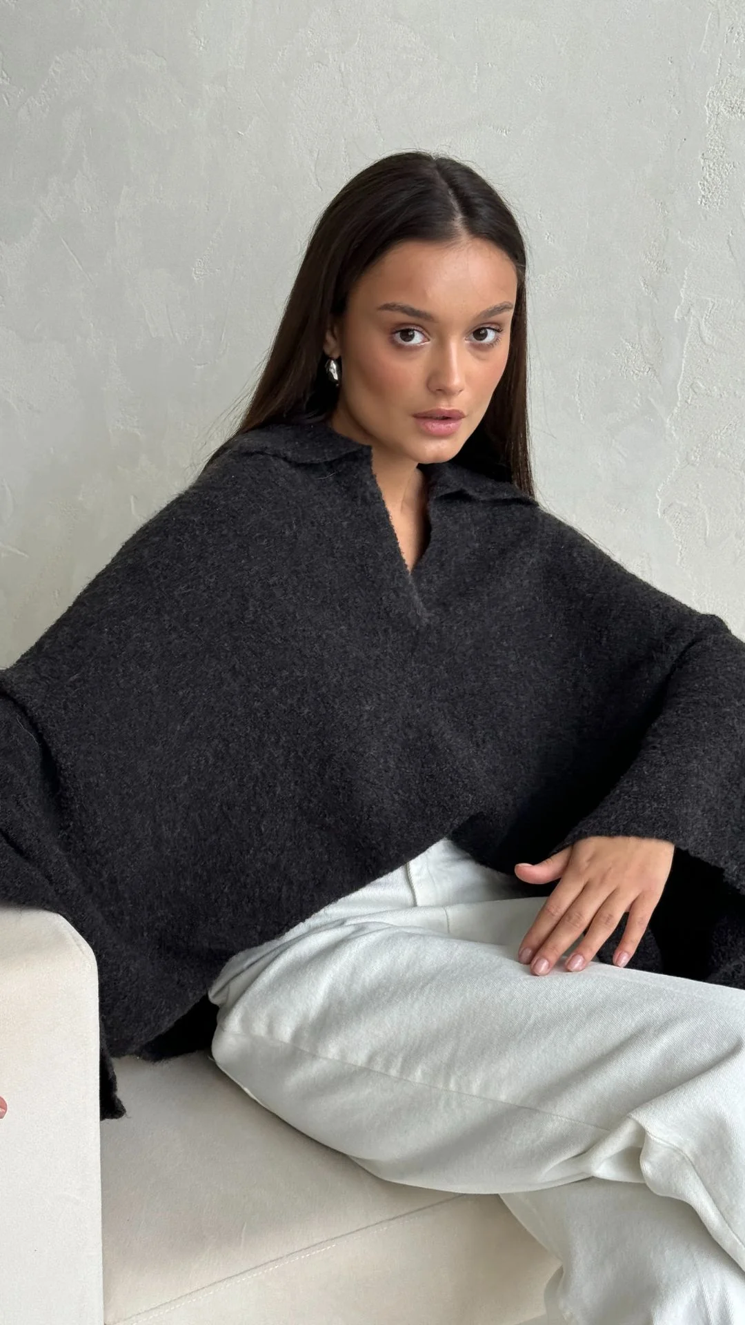 Aleya Sweater - Anthracite - Image 7