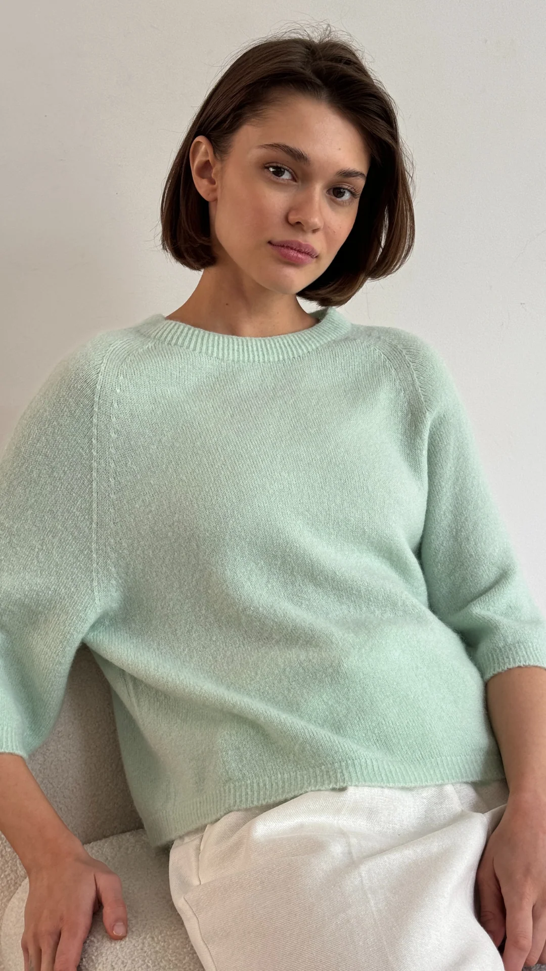 Piper Alpaca Knit - Mint - Image 2