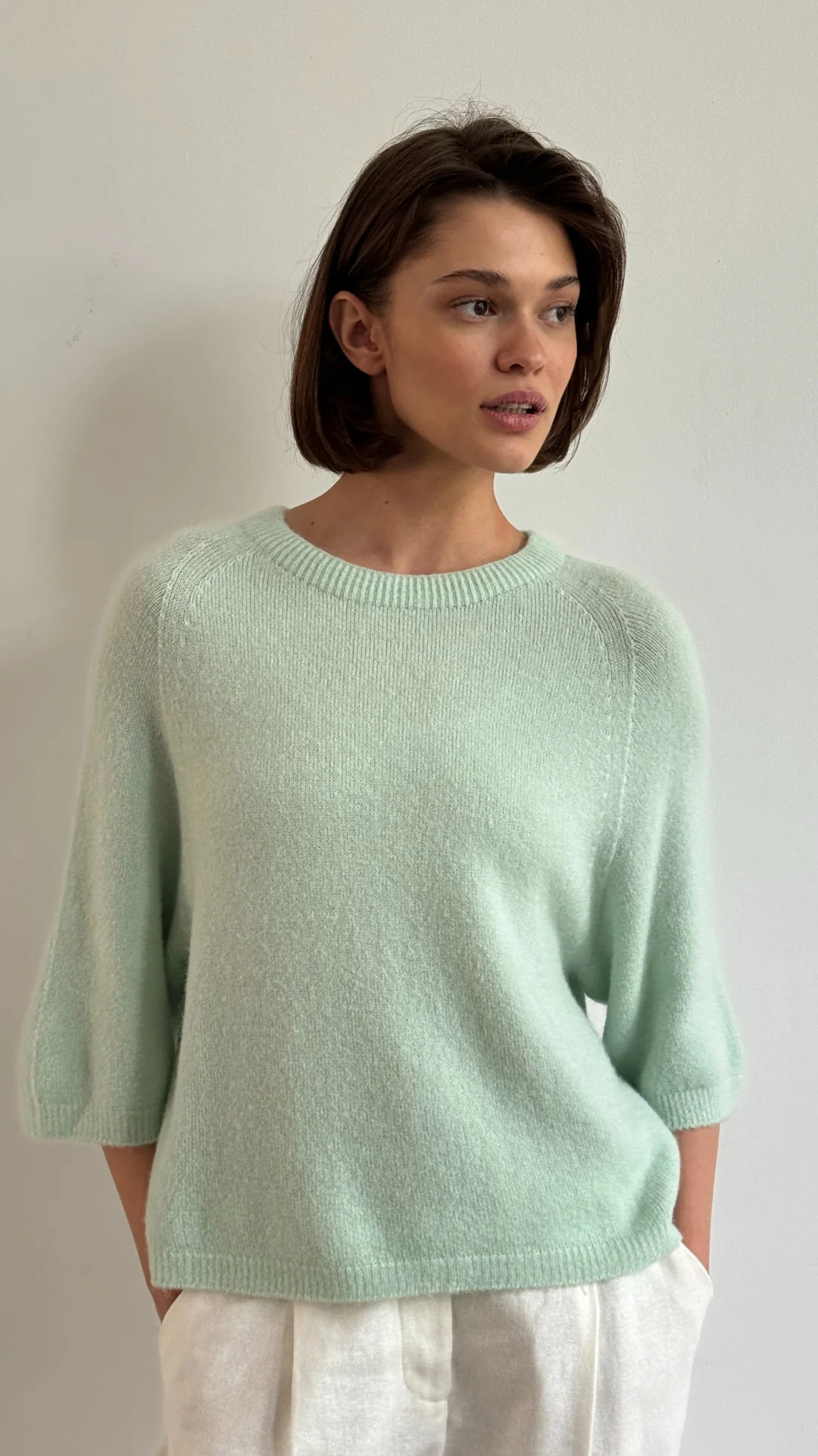 Piper Alpaca Knit - Mint - Image 3