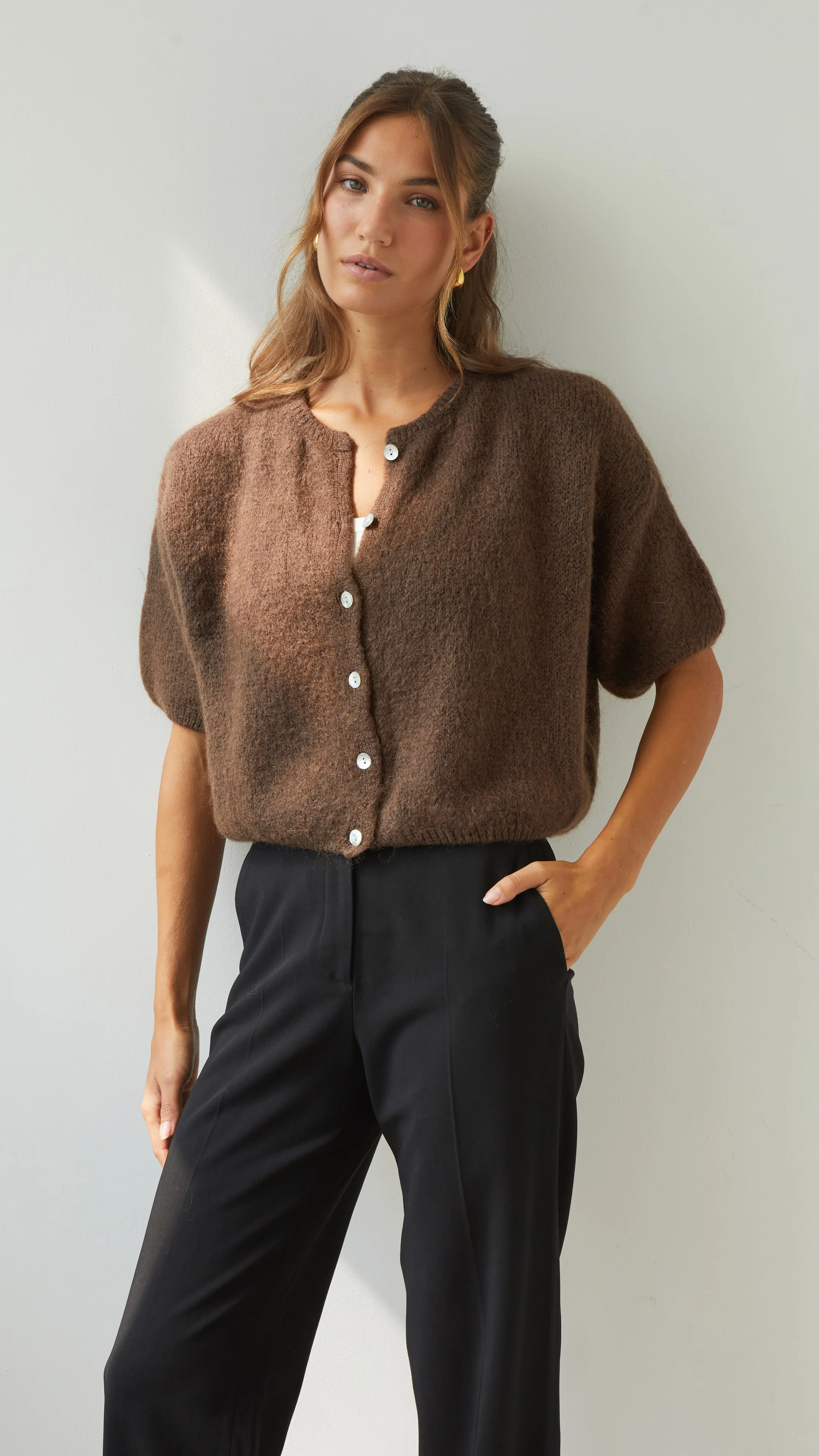 Emme Cardigan - Espresso - Image 2
