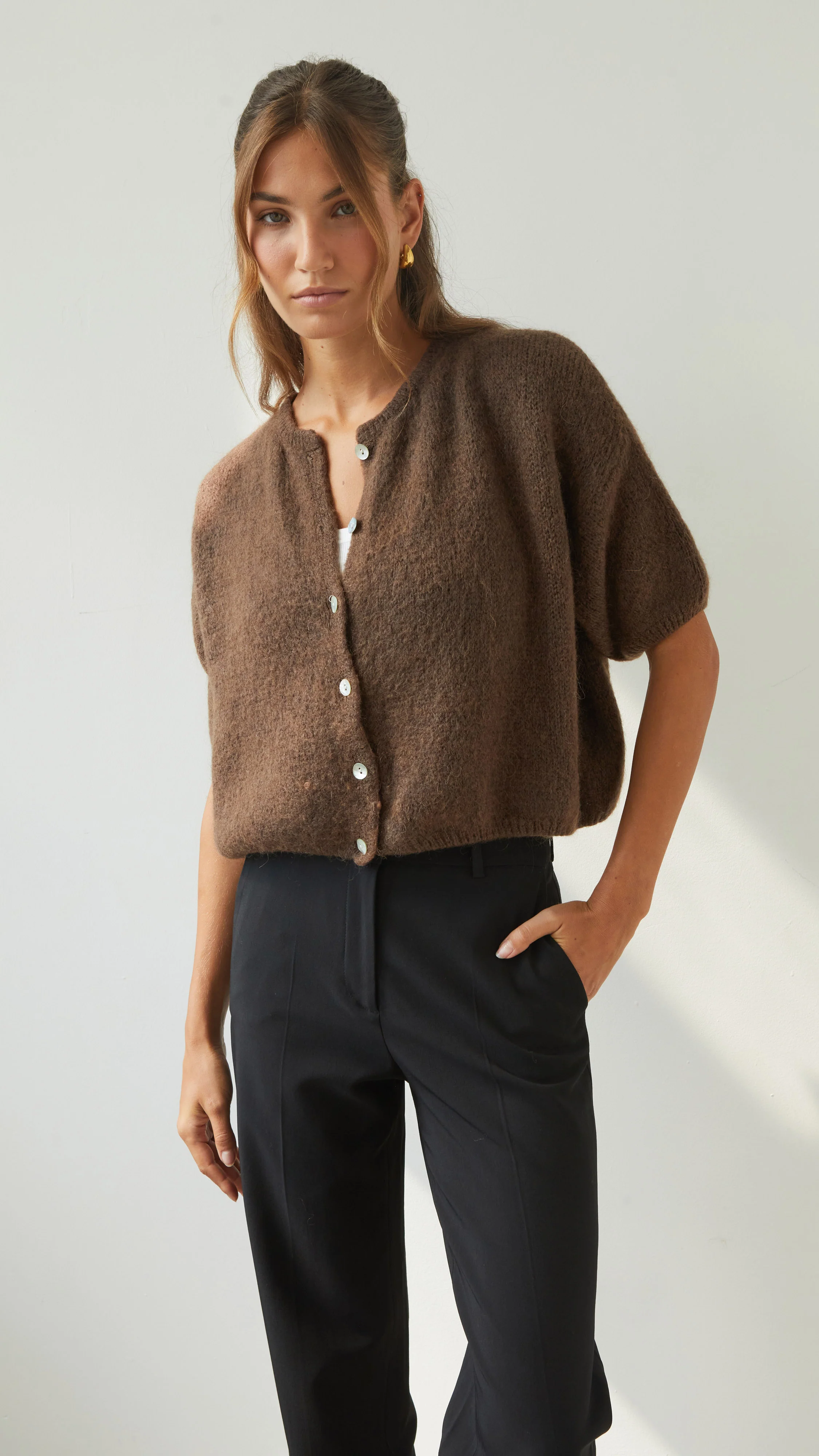Emme Cardigan - Espresso - Image 5