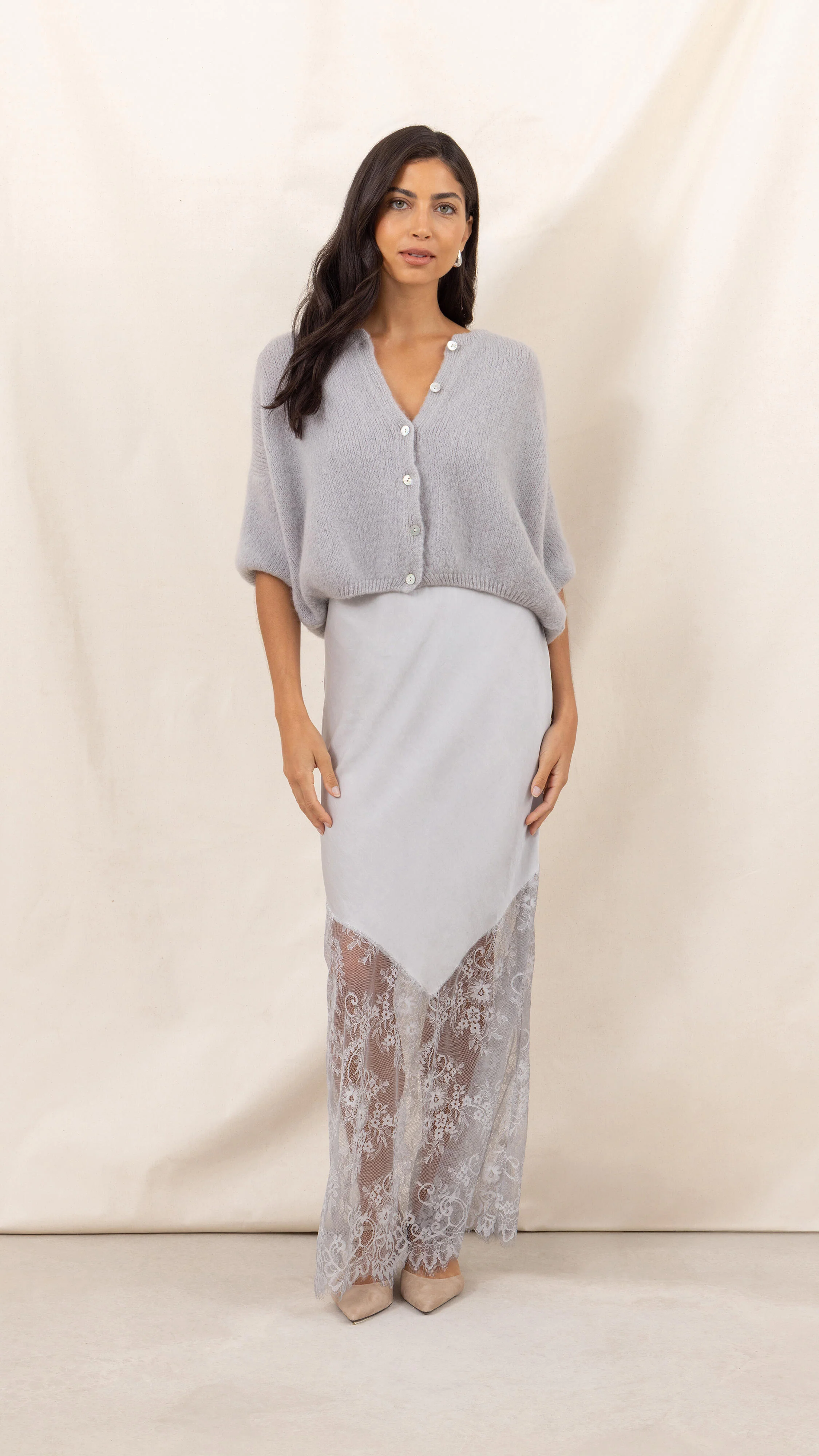 Emme Cardigan - Stone - Image 6