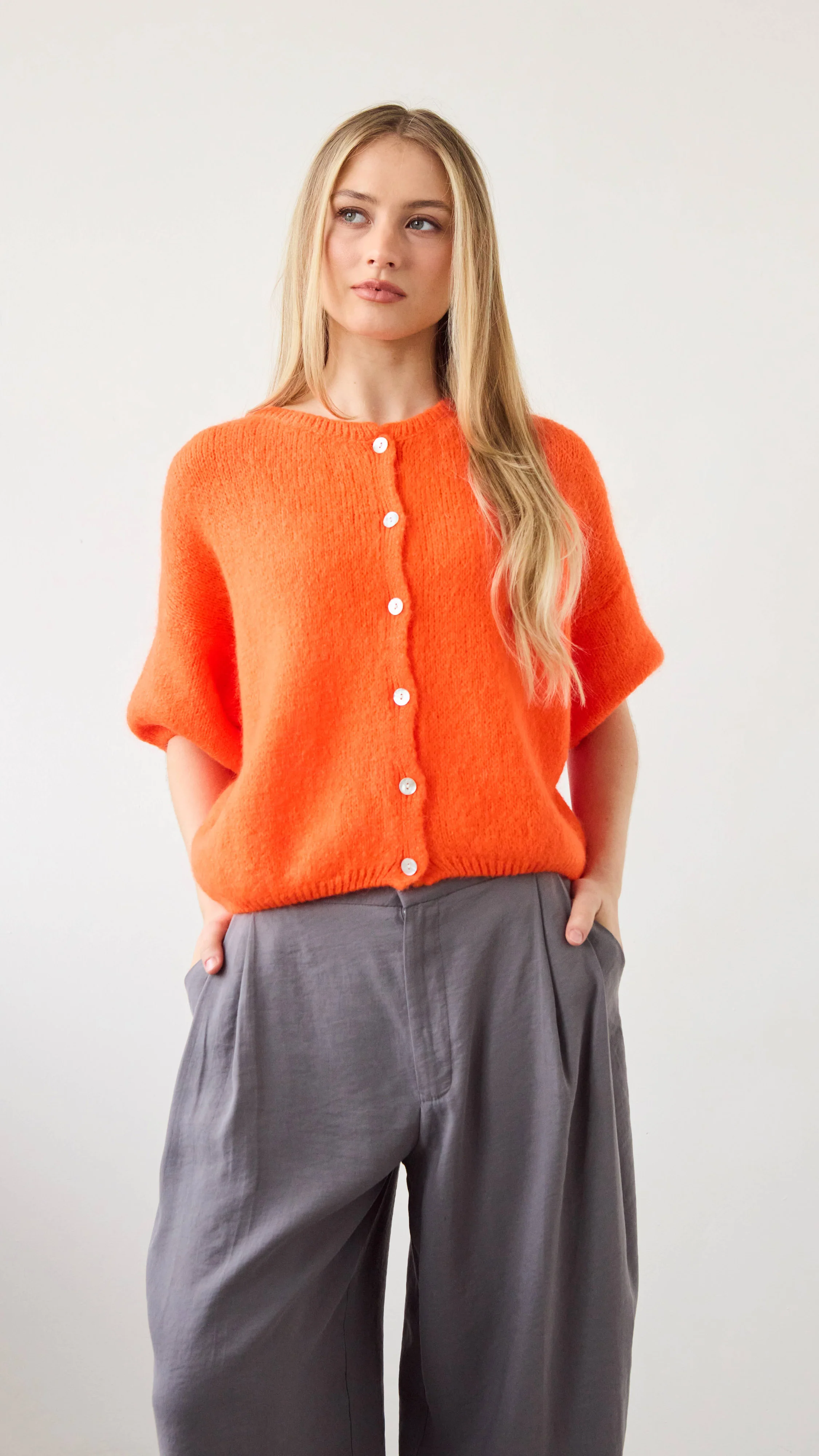 Emme Cardigan - Tangerine - Image 2
