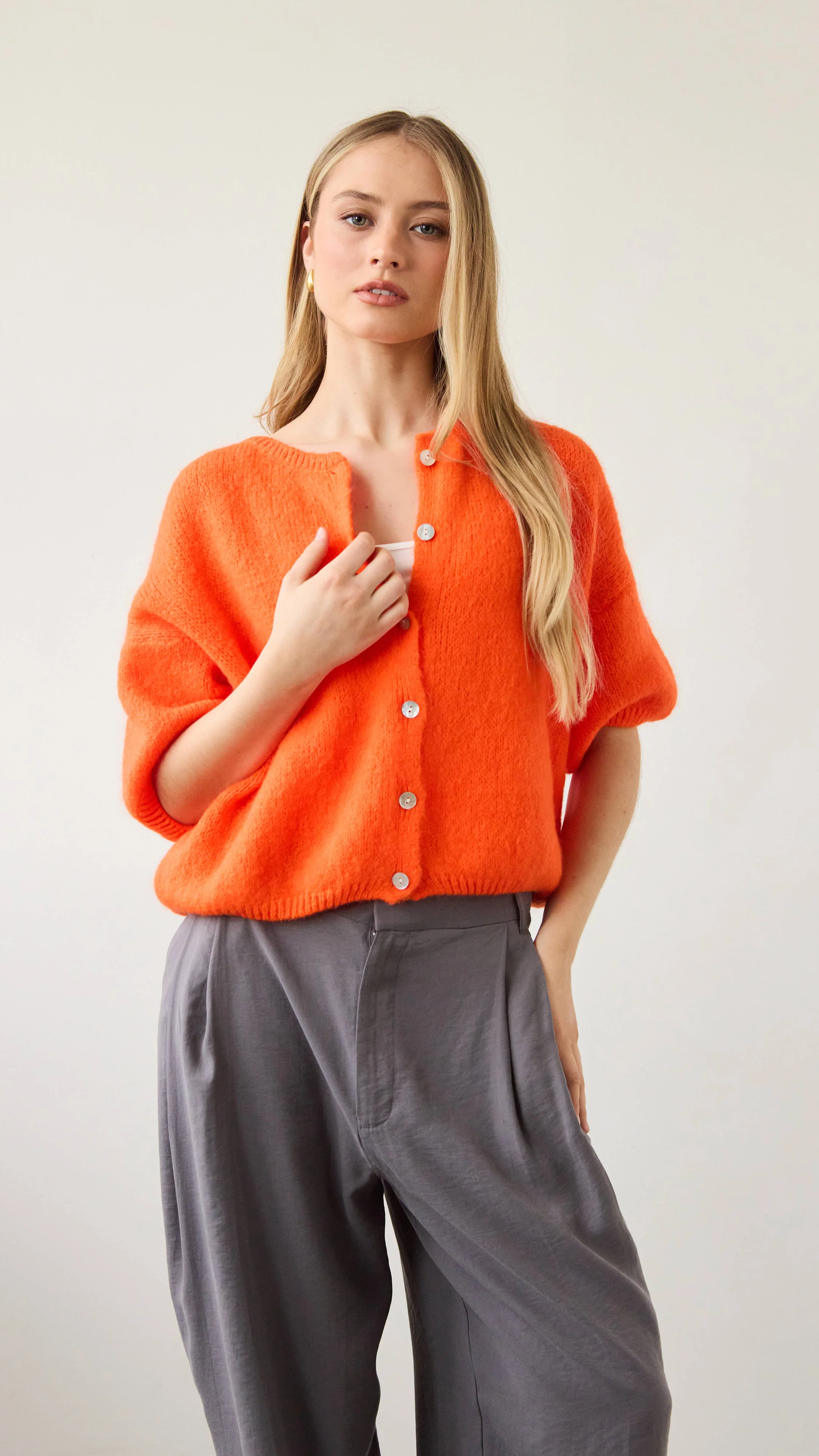Emme Cardigan - Tangerine - Image 8