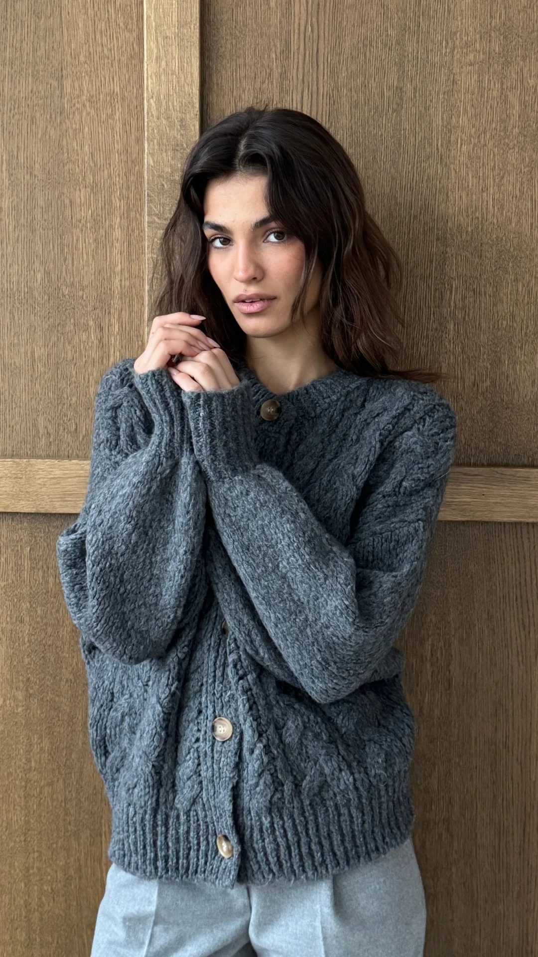 Evie Cardigan - Anthracite - Image 6