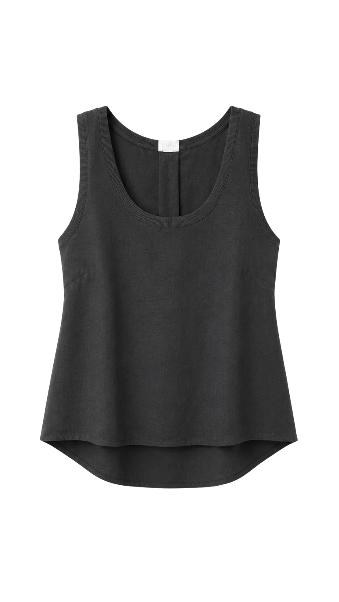 Fione Tencel Linen Top - Carbon - Image 20