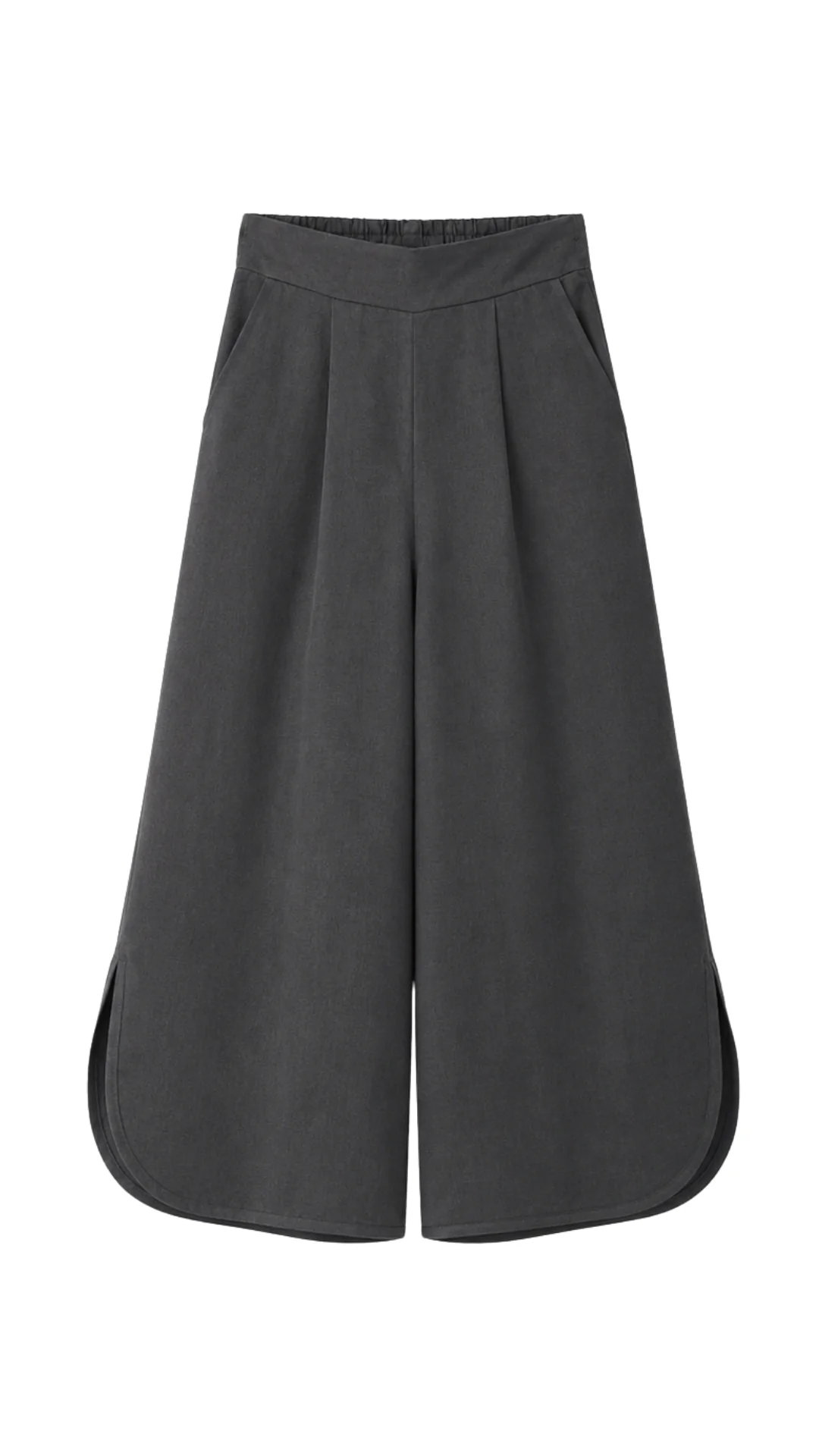 Flavia Tencel Linen Trousers - Carbon - Image 11