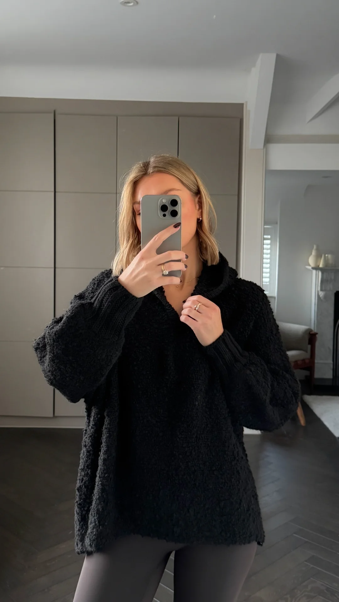 Giorgia Alpaca Sweater - Black - Image 4