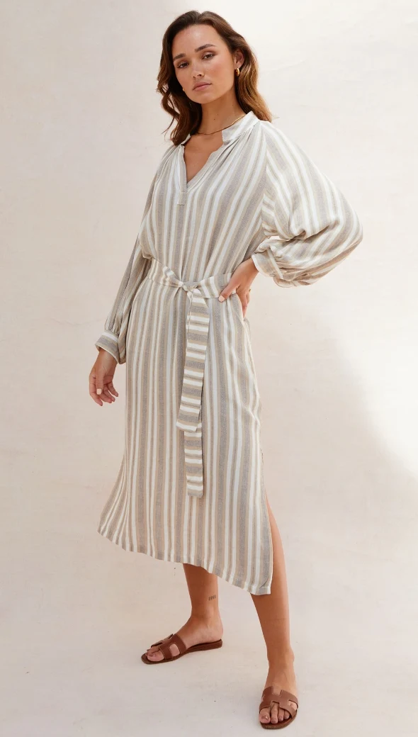 Ines Kaftan - Taupe Stripe - Image 16