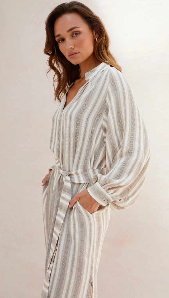 Ines Kaftan - Taupe Stripe - Image 19