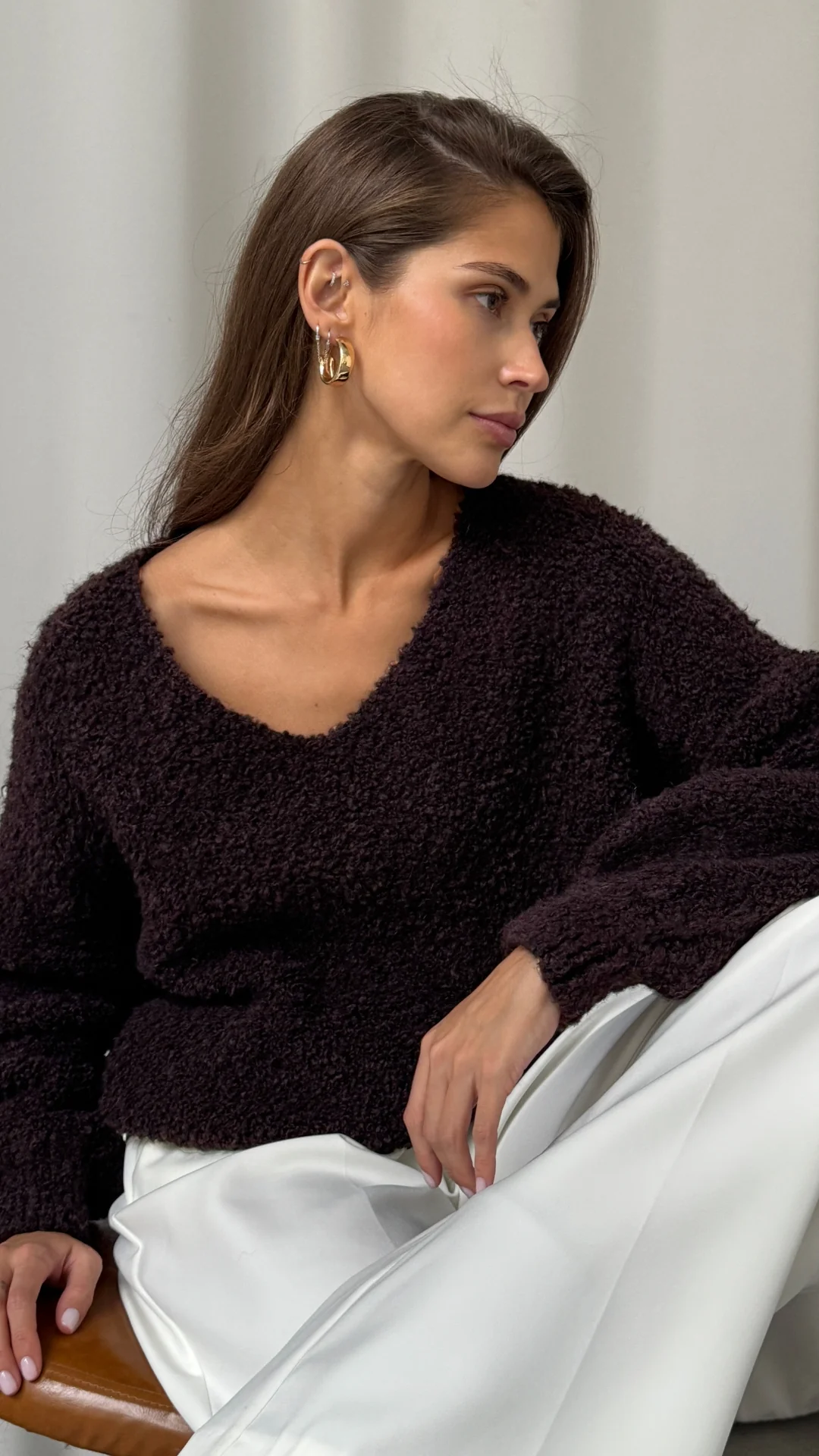 Jenny Sweater - Dark Chocolate - Image 3
