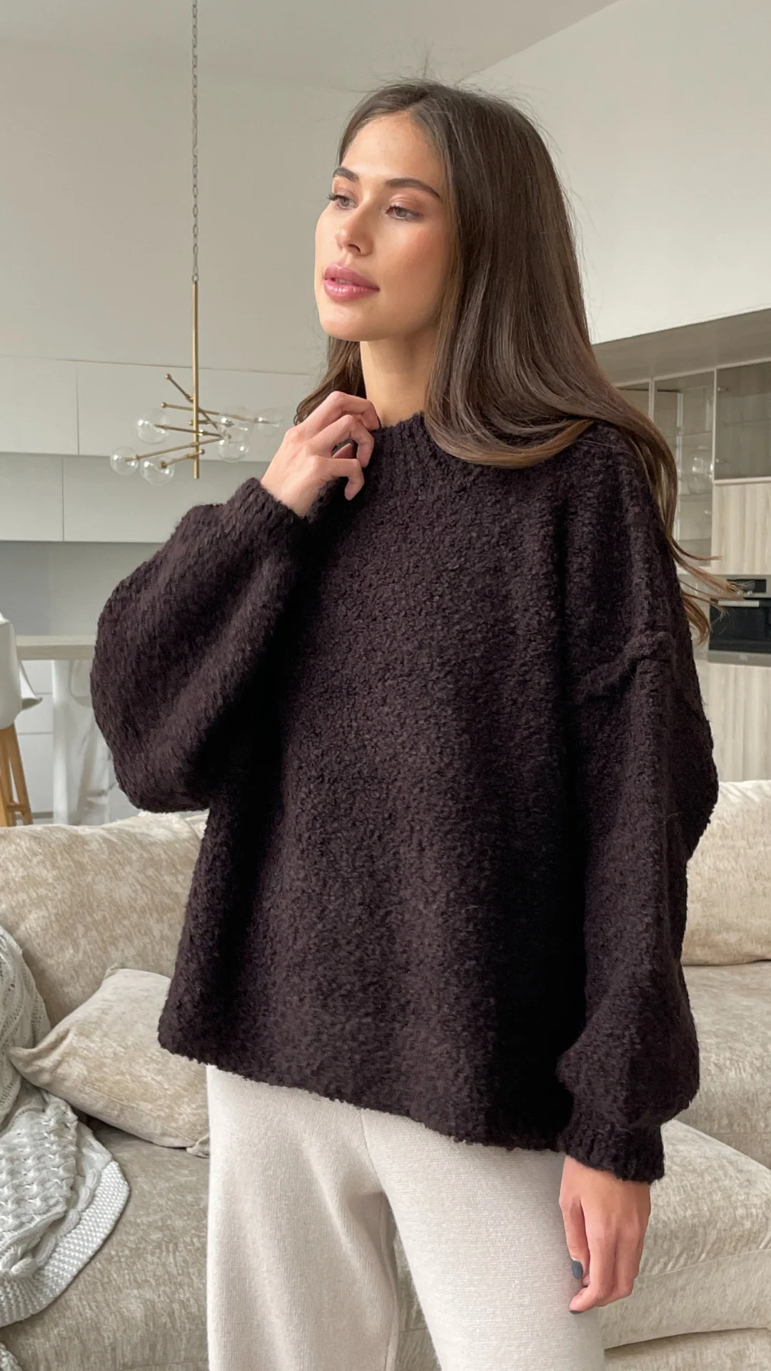 Jessica Sweater - Chocolate - Image 10