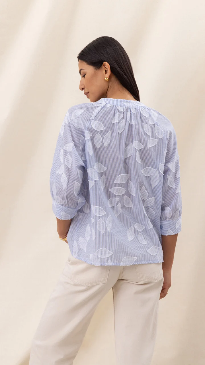 Kayla Shirt - Blue Stripe - Image 14