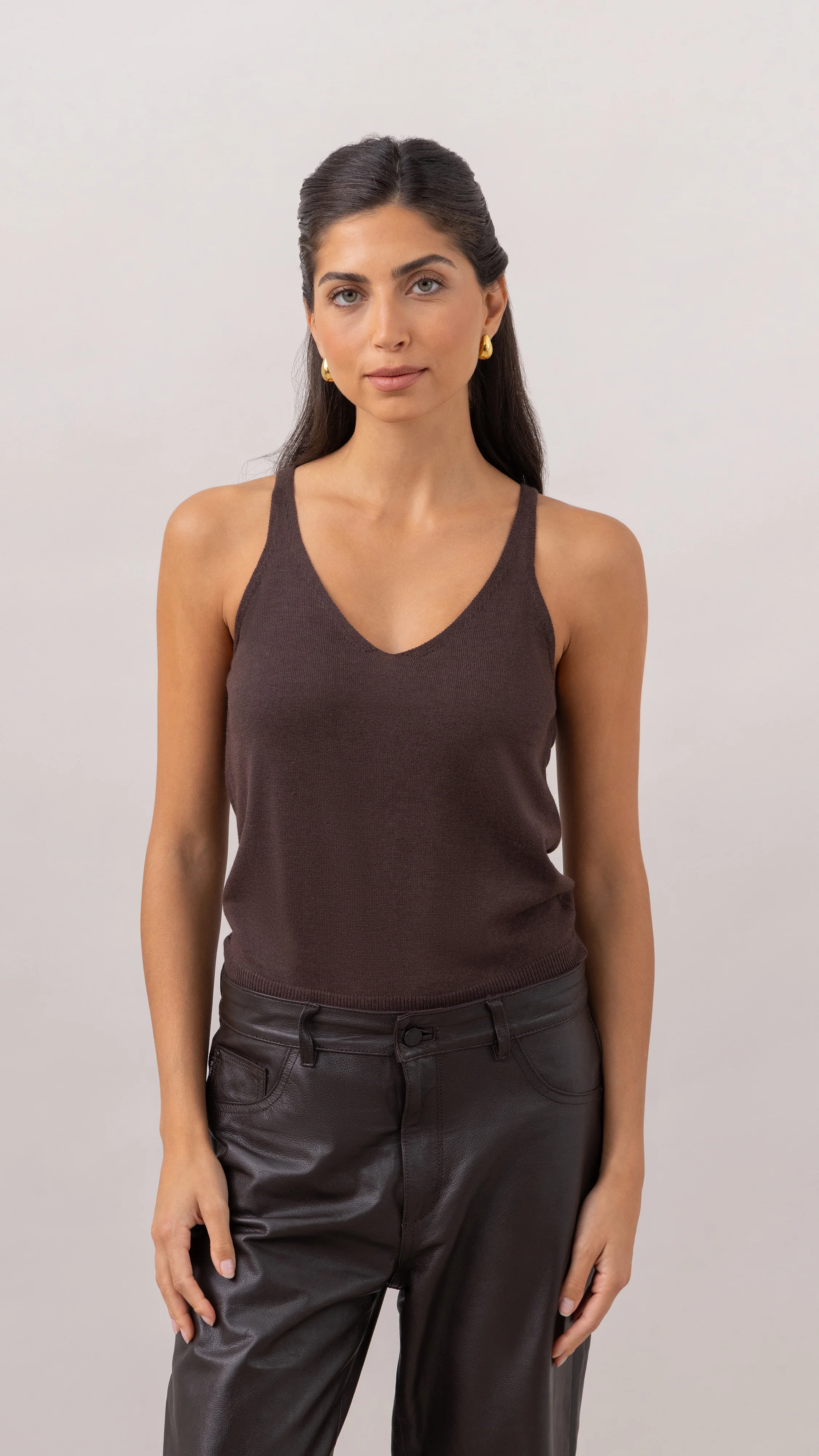 Kora Knitted Twin Set - Espresso - Image 6