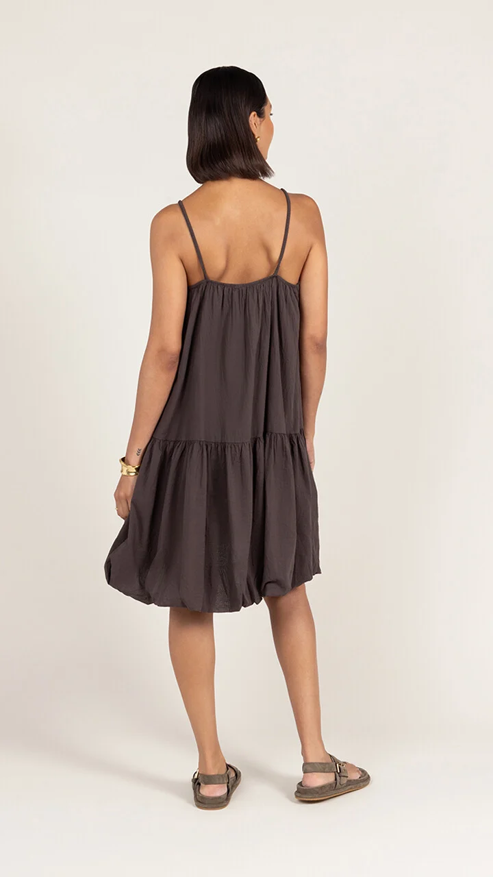 Liora Cotton Dress - Espresso - Image 6