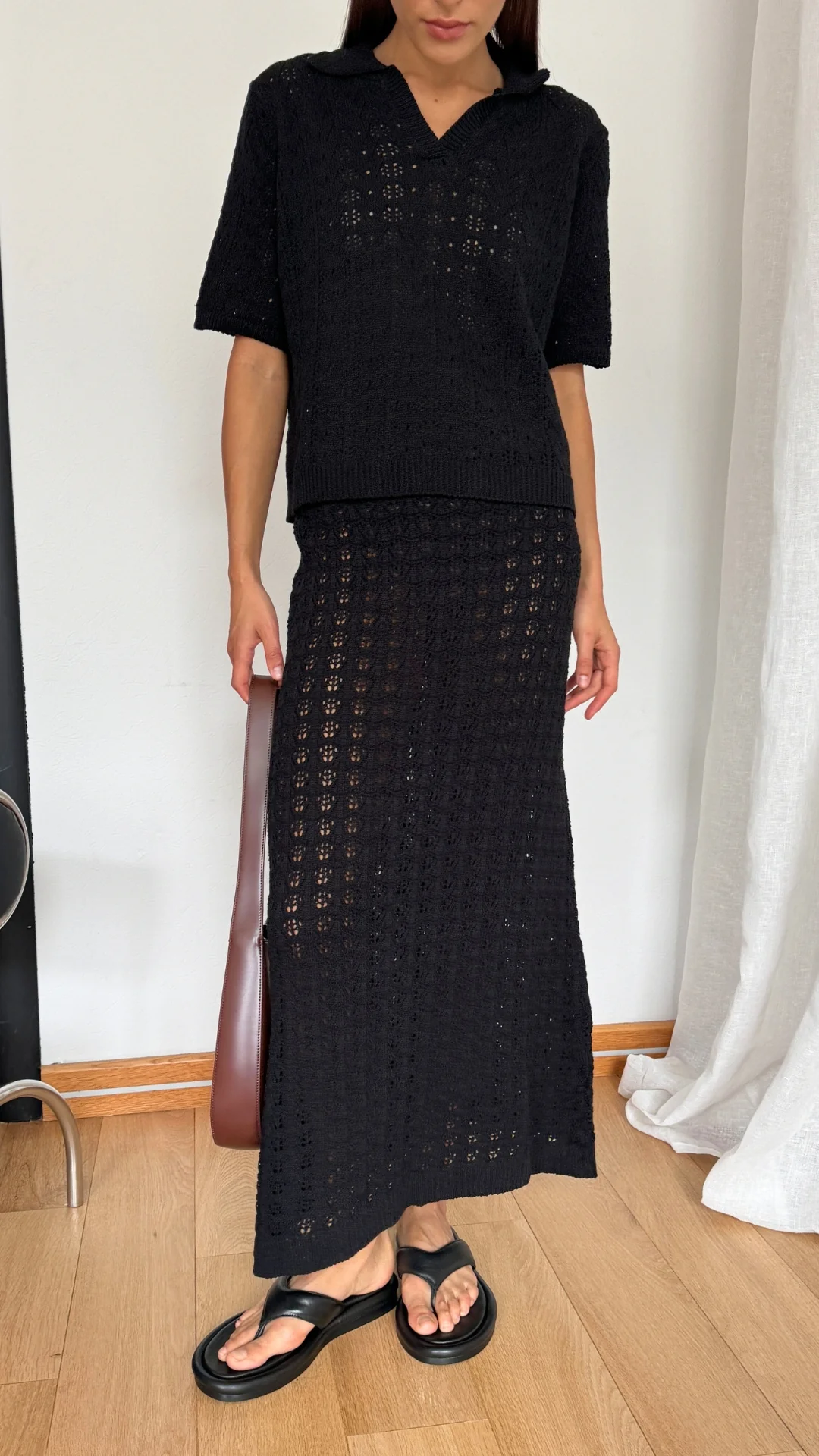 Lyla Crochet Set - Black - Image 6