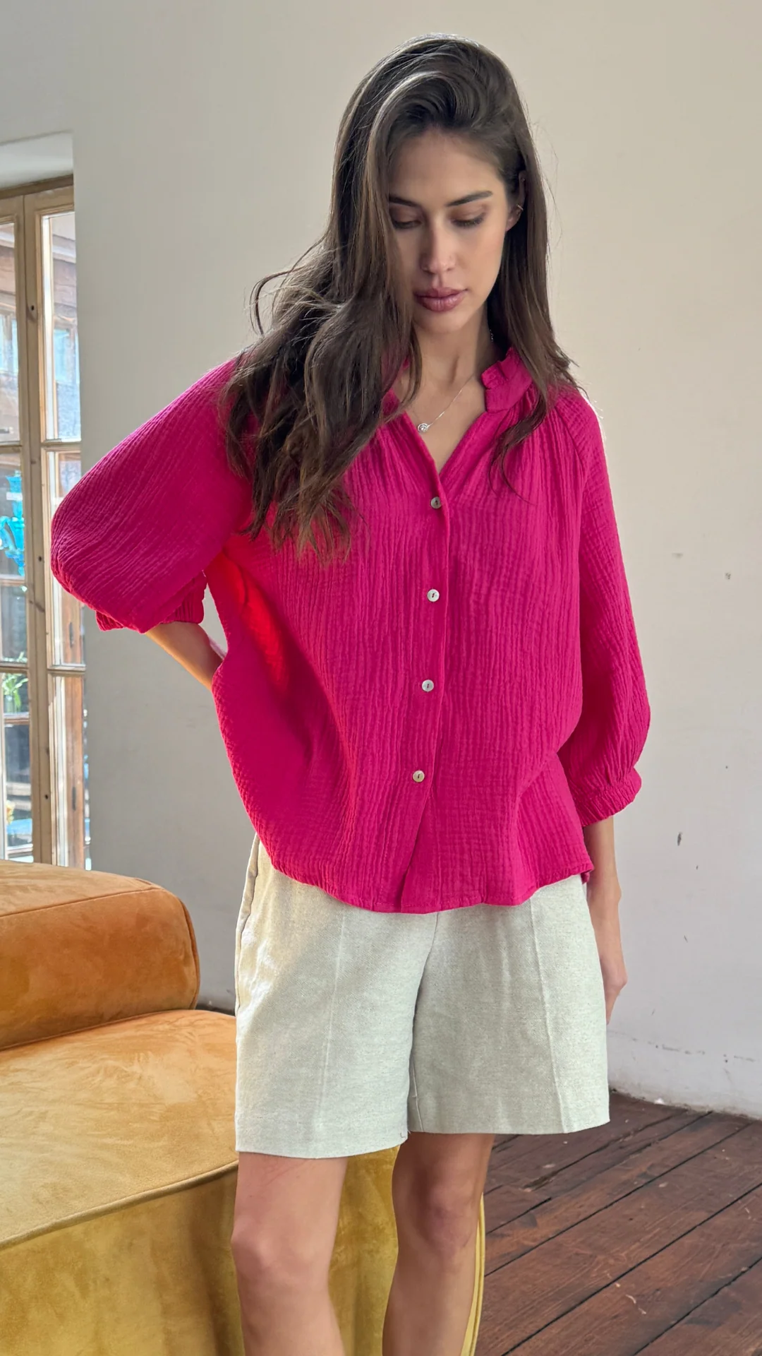 Maddie Shirt - Fuchsia - Image 12