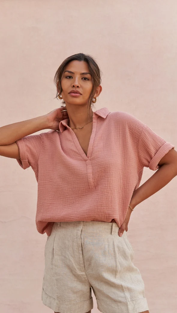 Mariana Shirt - Apricot - Image 8