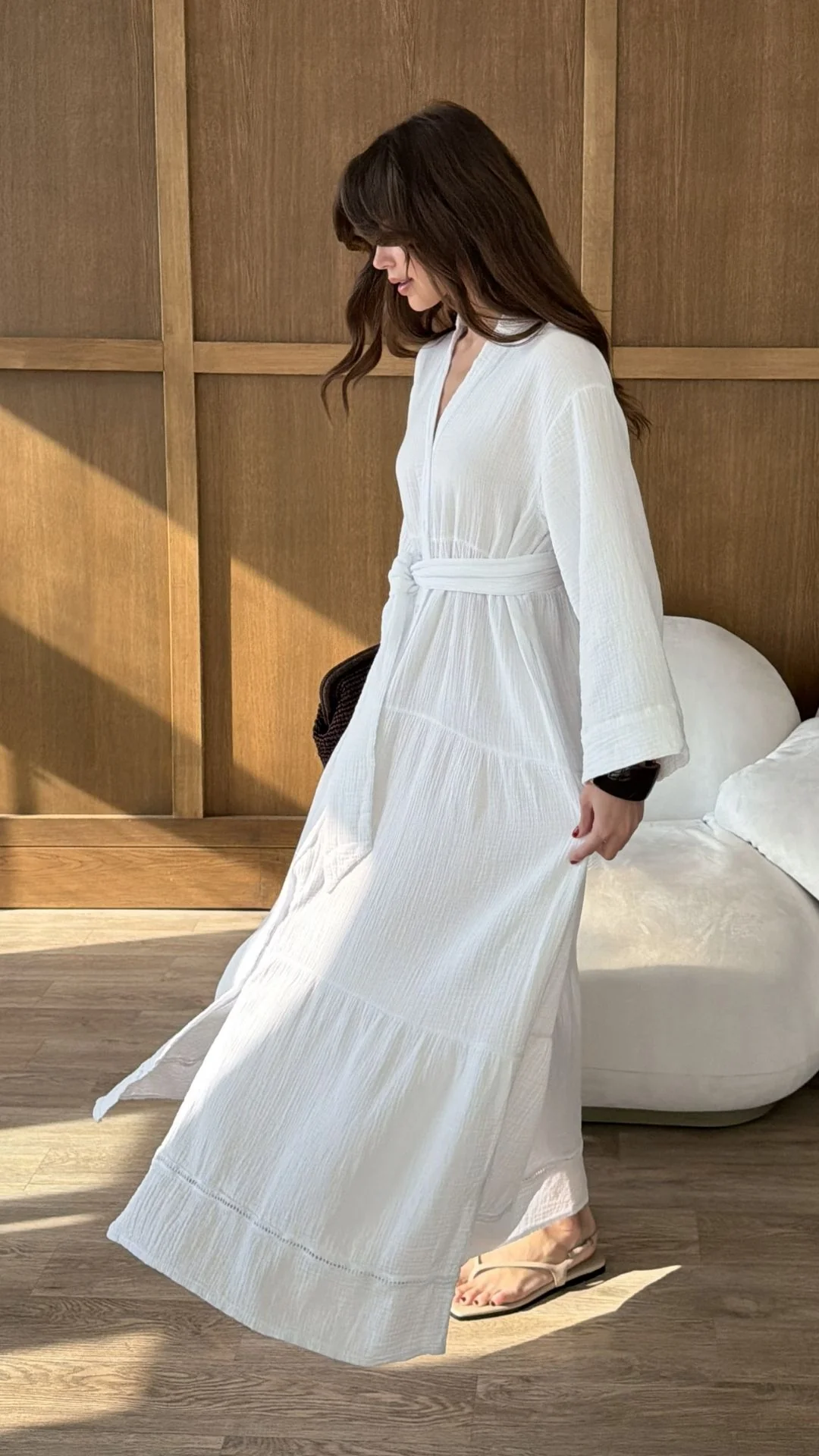 Marika Shirt Dress - White - Image 17