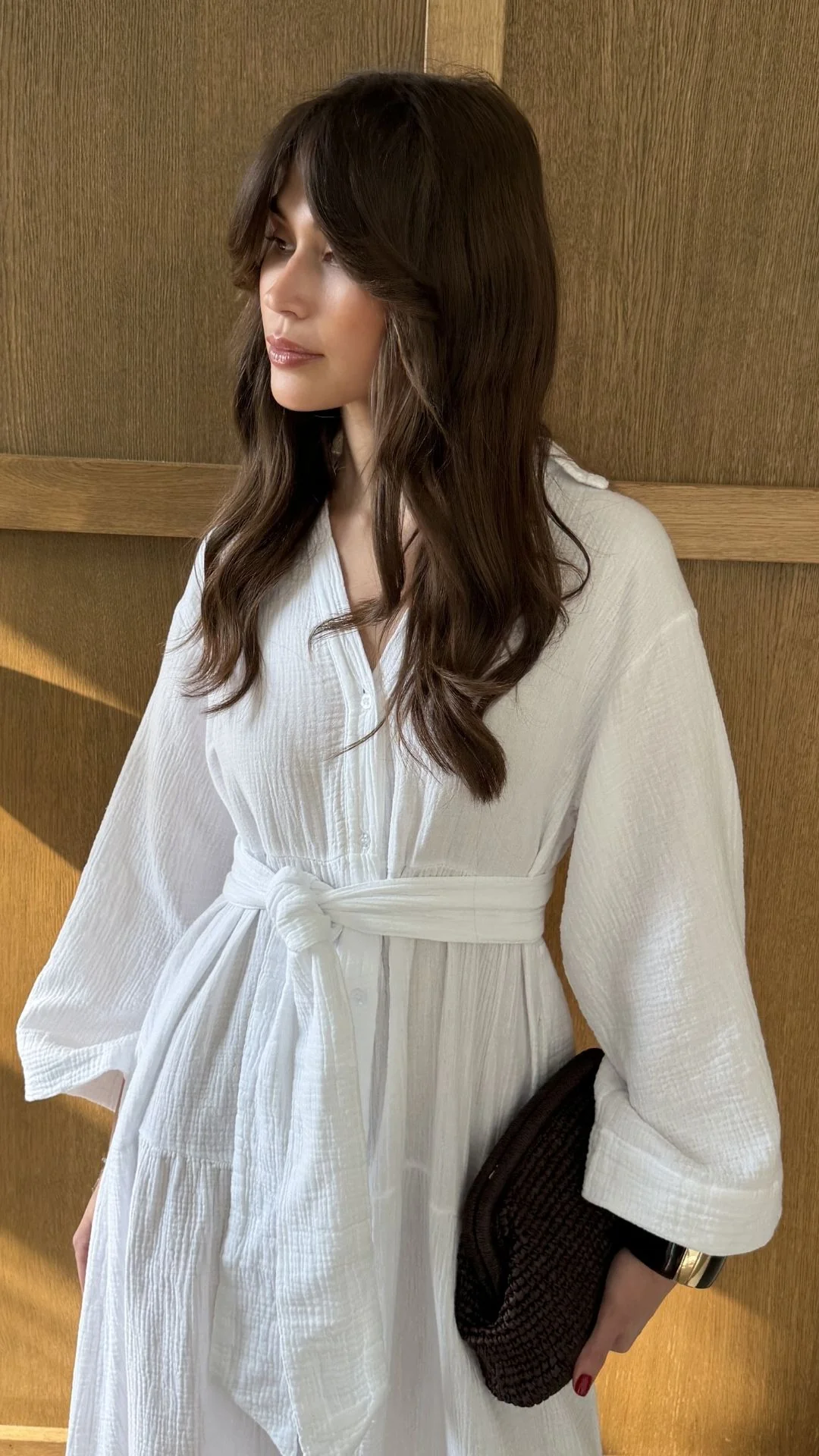 Marika Shirt Dress - White - Image 5