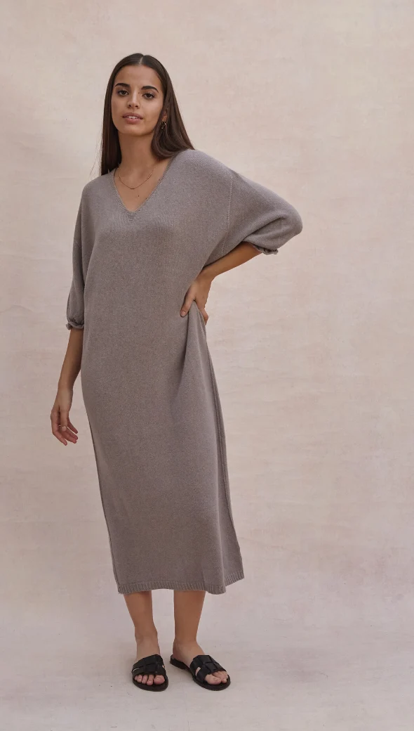 Marlie Knit Dress - Smoke - Image 3