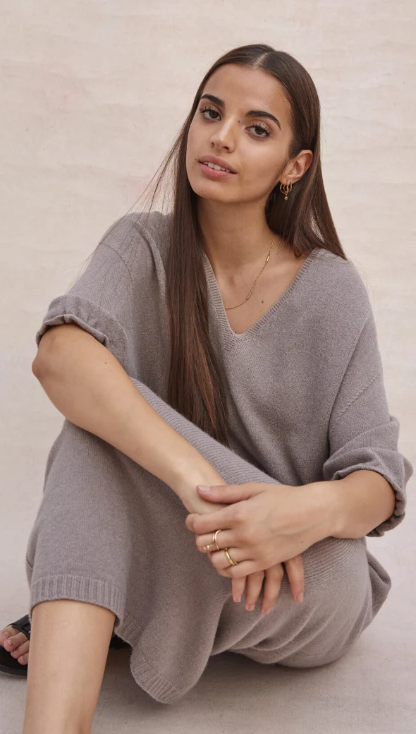 Marlie Knit Dress - Smoke - Image 4
