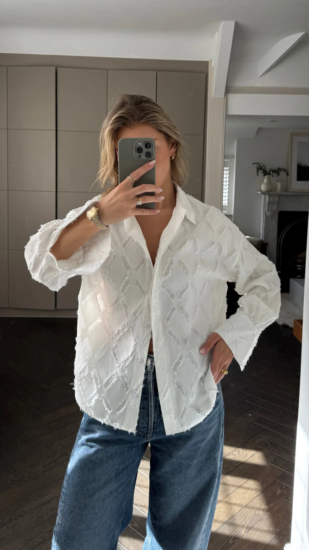Marlowe Shirt - White Stripe - Image 3