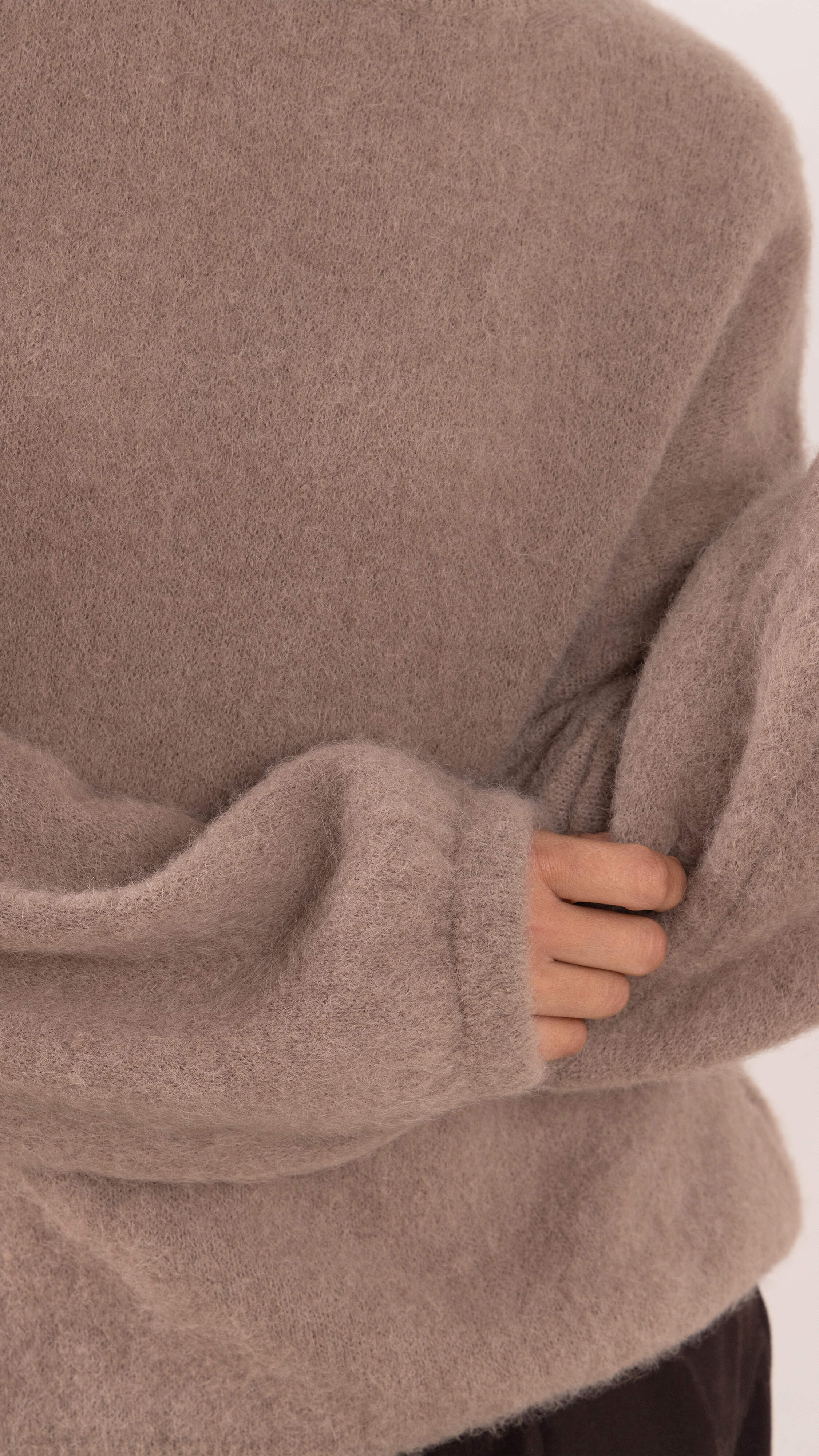 Maxine Alpaca Sweater - Mink - Image 5