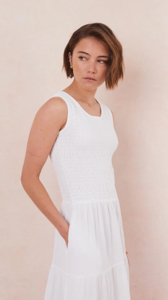 Mel Cotton  Dress - White - Image 2