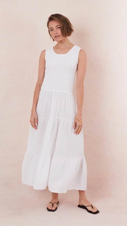 Mel Cotton  Dress - White - Image 3