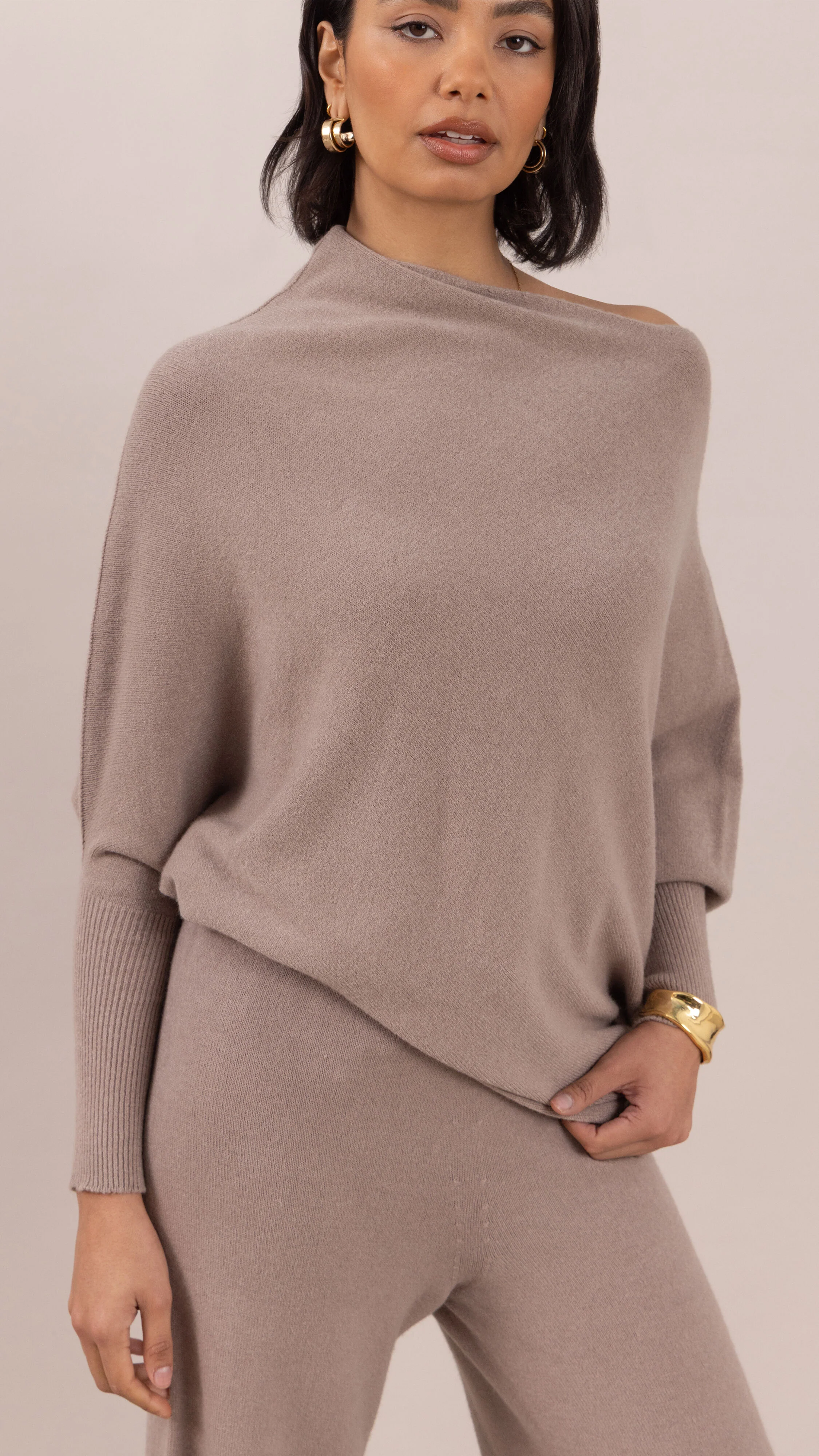 Natalie Asymmetric Sweater - Smoke - Image 8