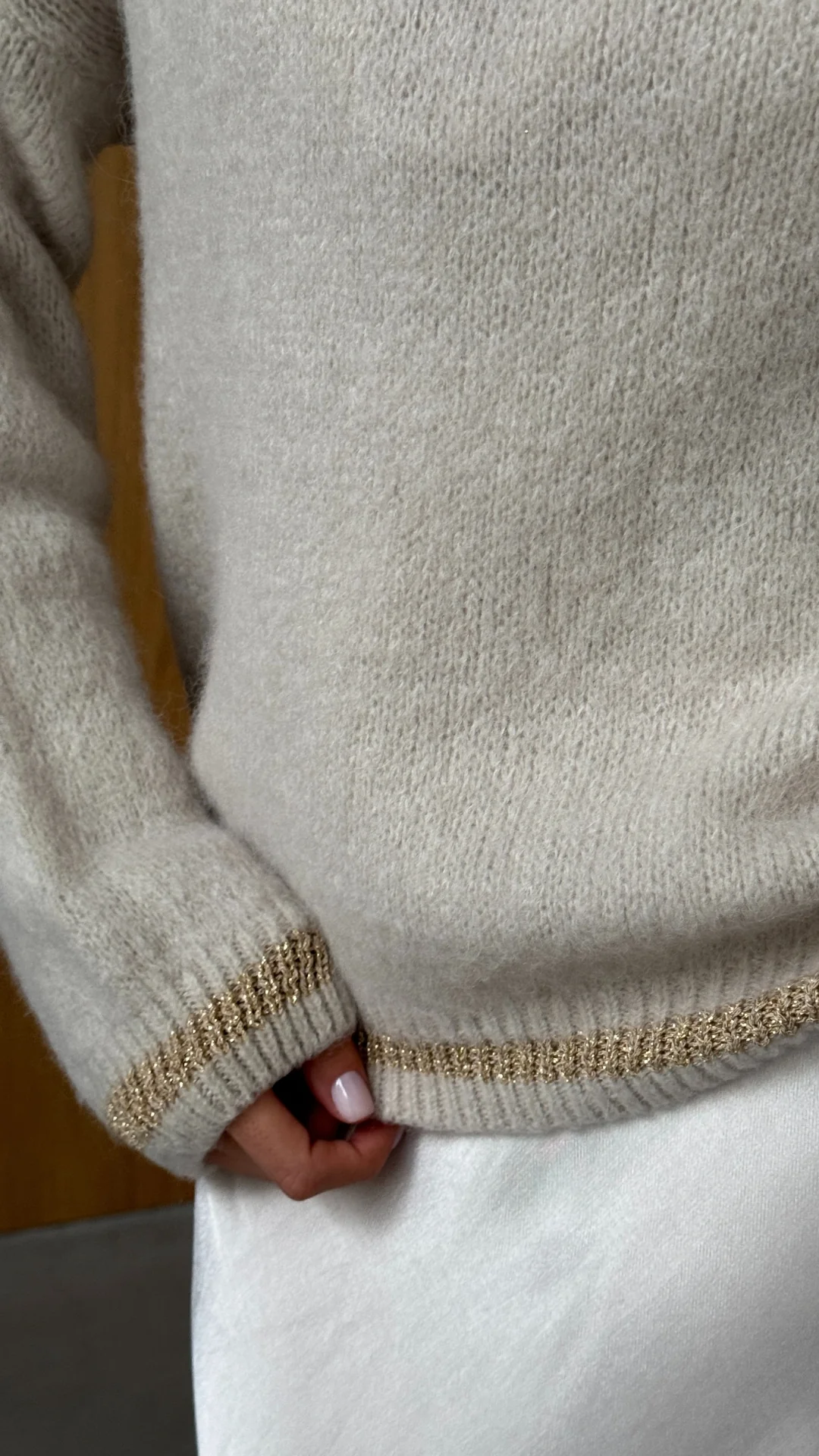 Noelle Sweater - Taupe - Image 10