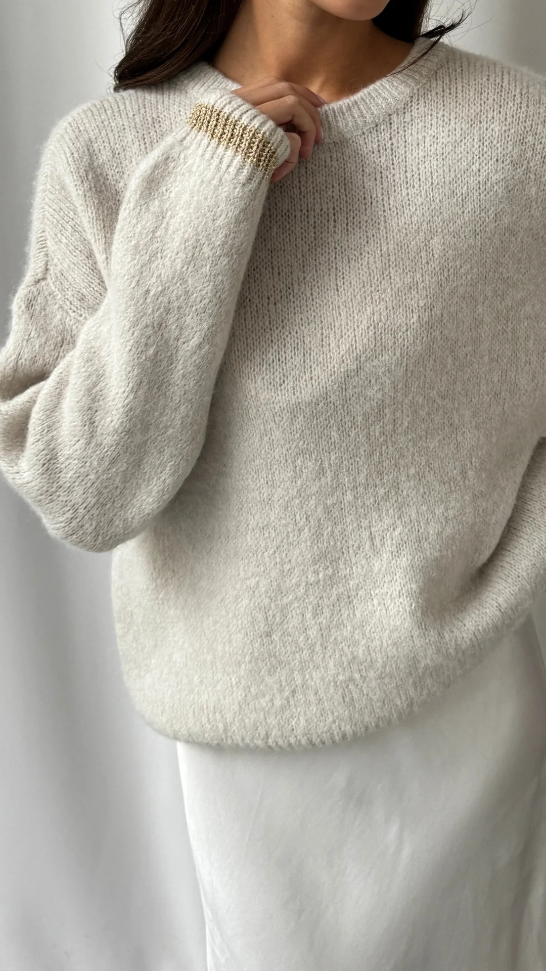 Noelle Sweater - Taupe - Image 4